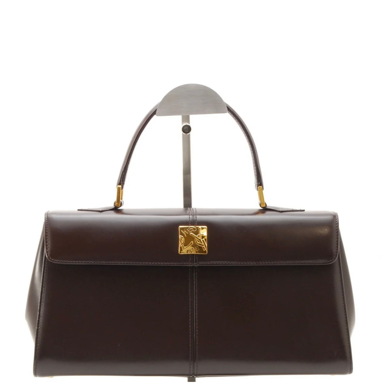 Saint Laurent Yves Vintage Tote Hand Bag - Brown, Leather