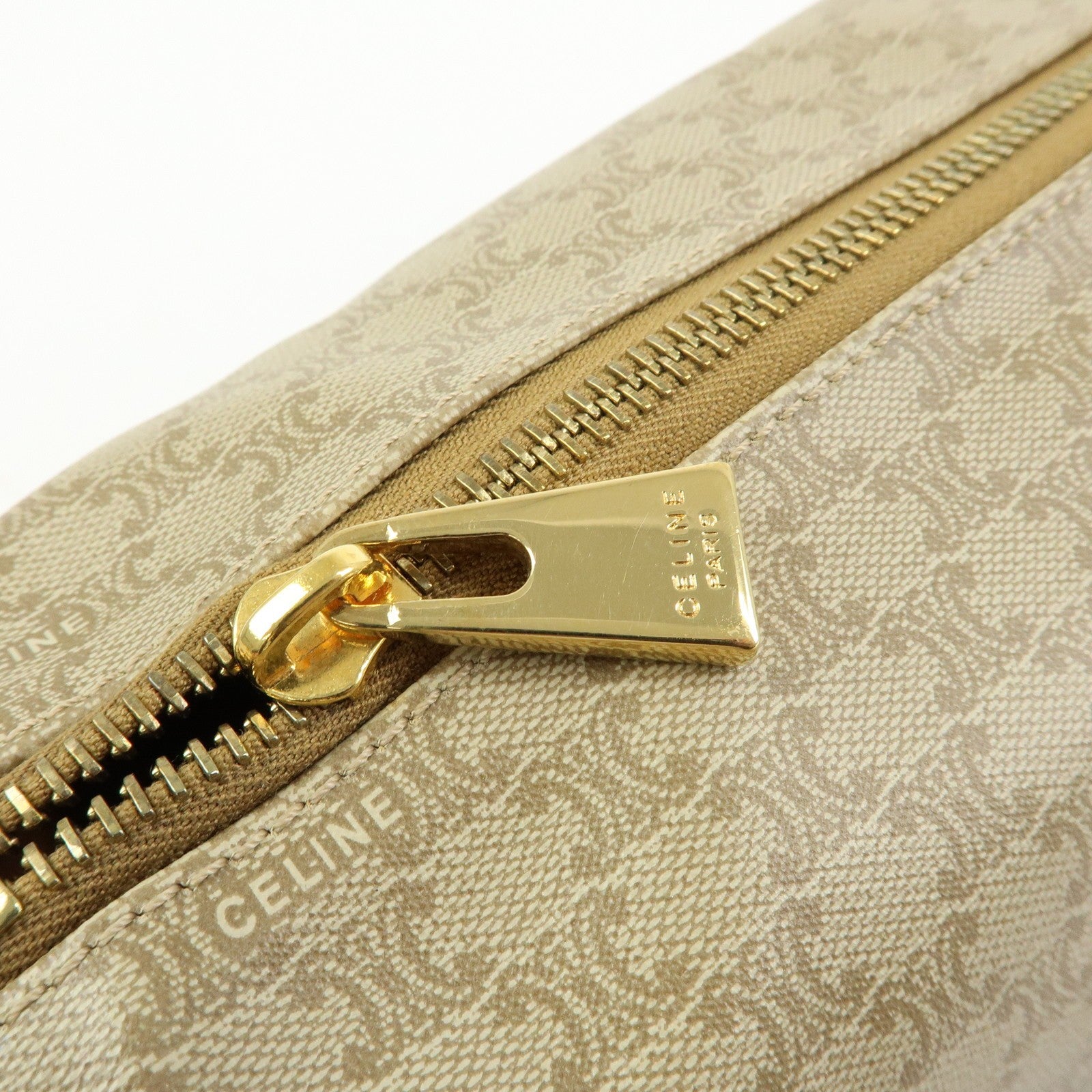 Celine Macadam Hand Bag - Beige, PVC Leather