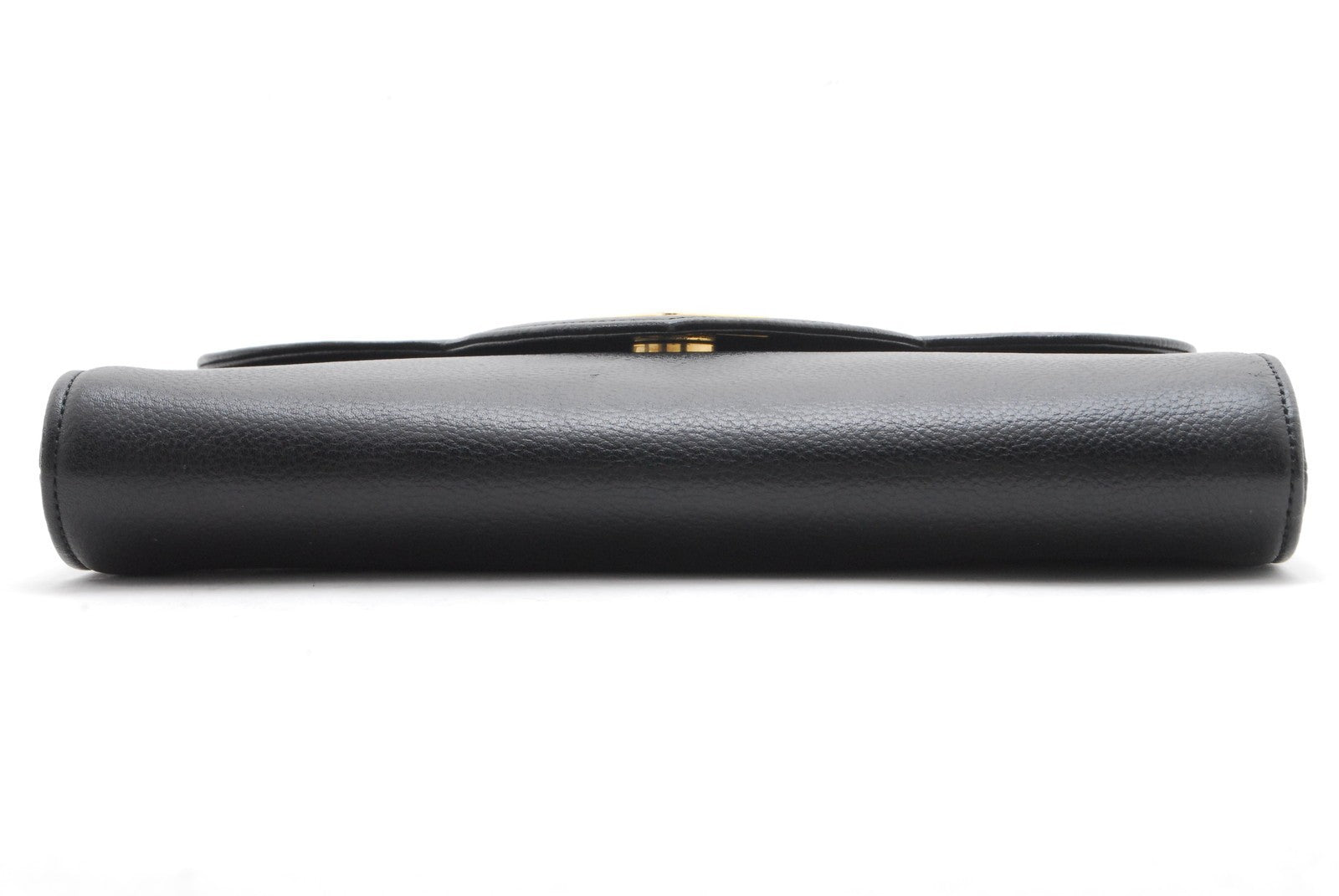 Saint Laurent Yves Clutch Bag - Black, Leather