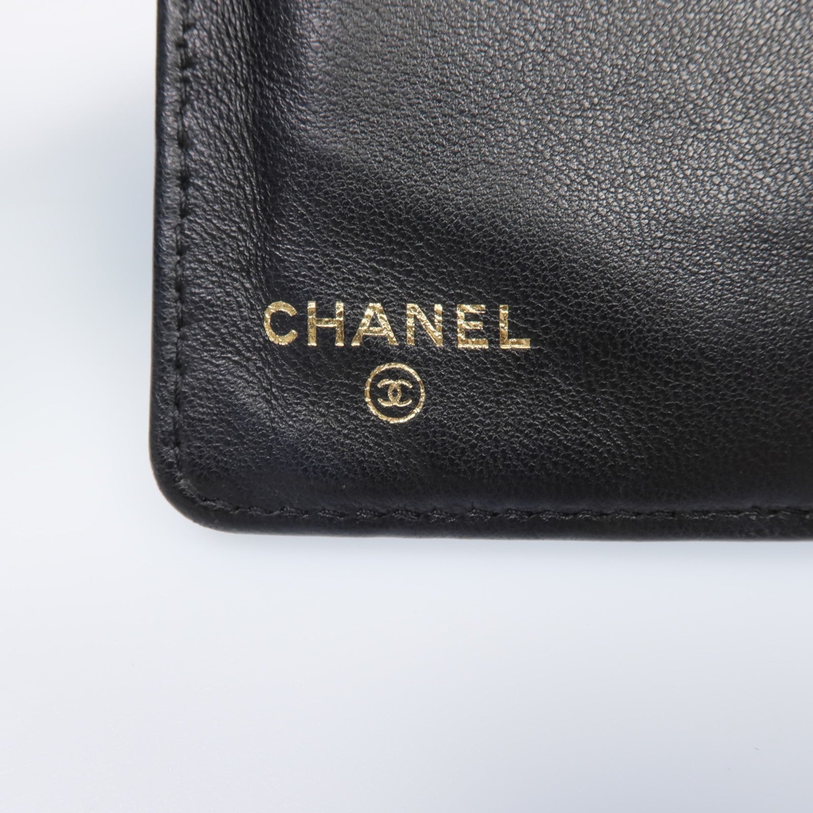 CHANEL CC GHW Boy Long Wallet - Black, Lambskin Leather