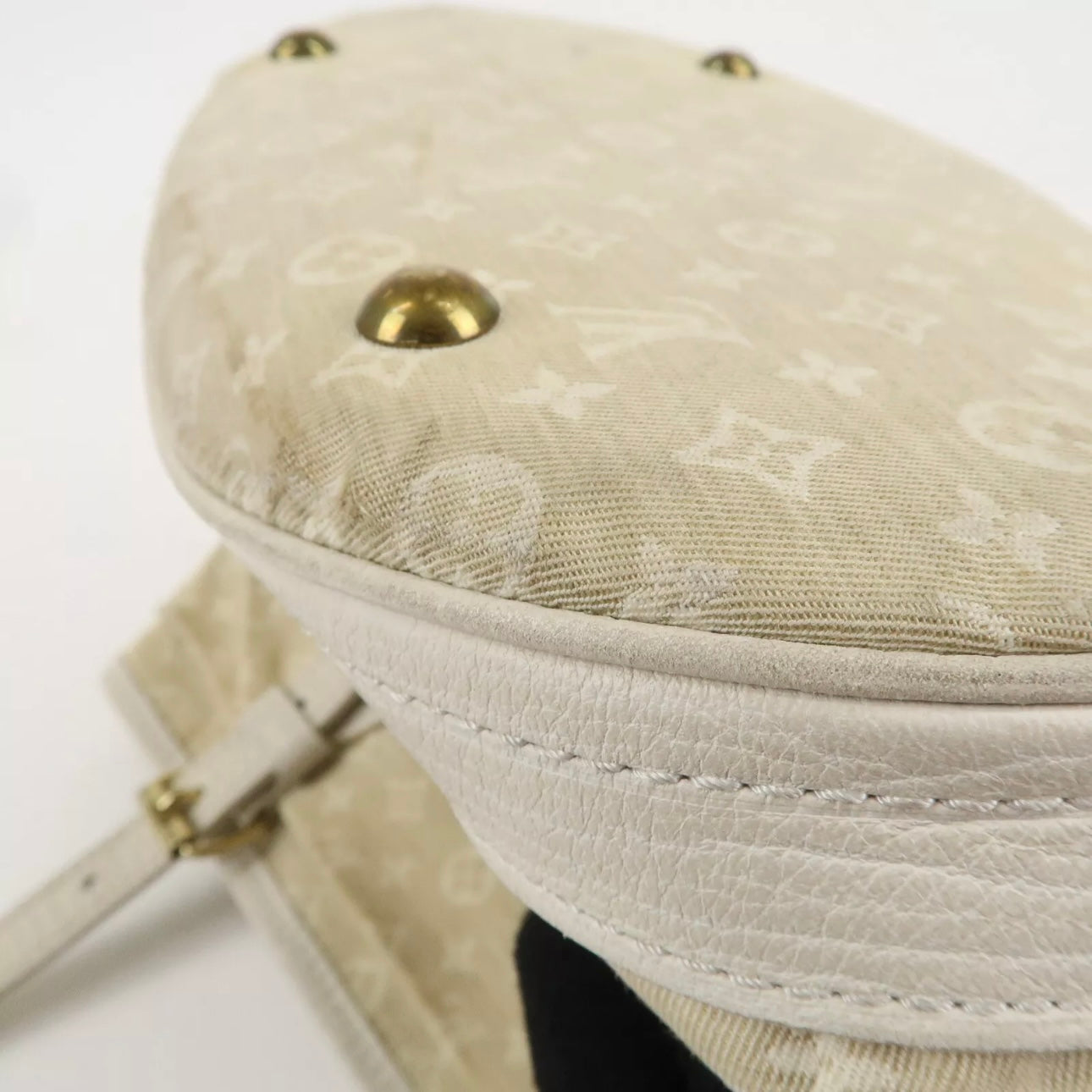 Louis Vuitton Monogram Mini Lin Bucket PM Hand Bag