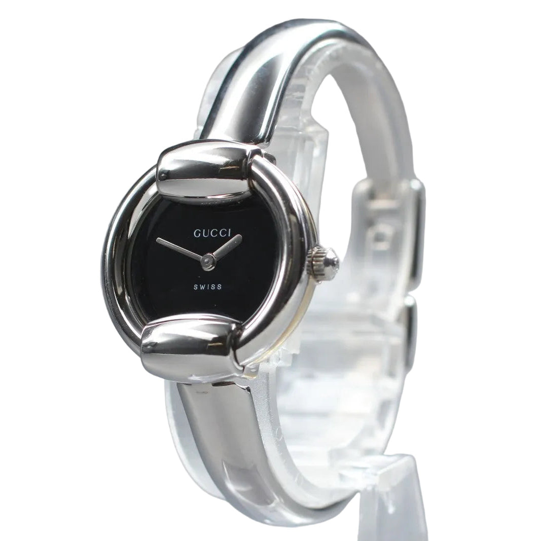 Gucci 1400L Watch - Black, Stainless Steel