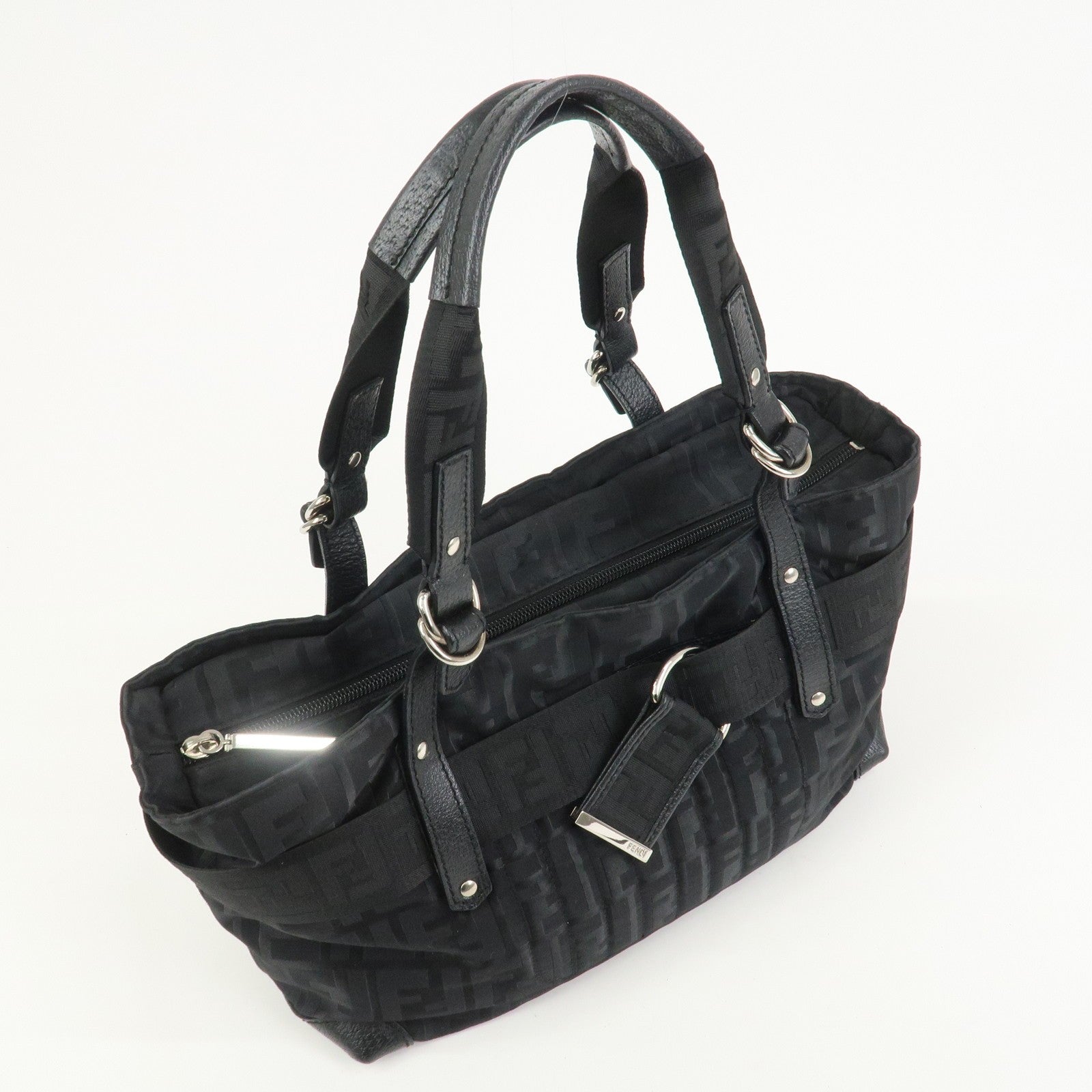 Fendi Shoulder Bag - Black, Nylon and Leather
