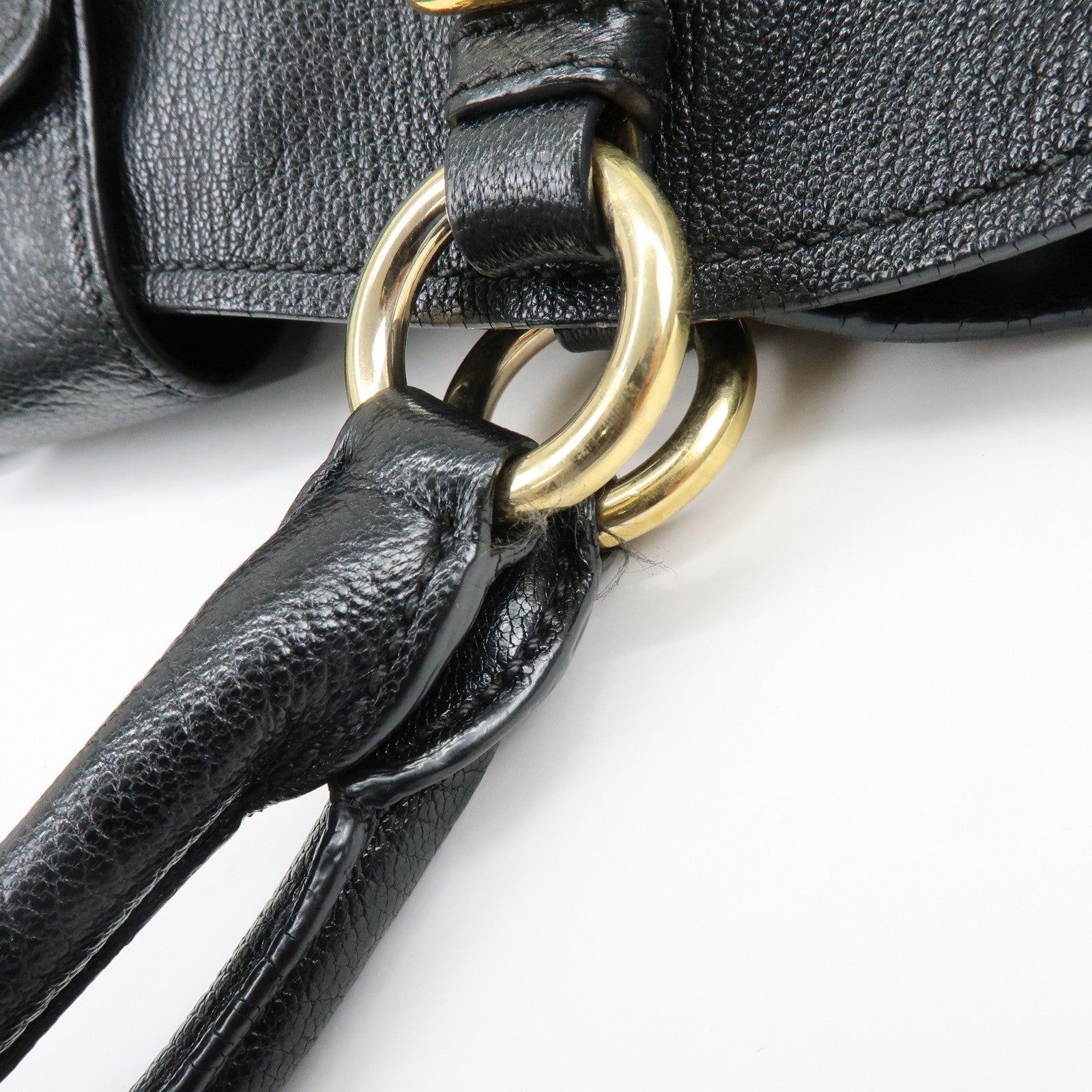 Miu Miu Madras Hand Bag - Black, Leather