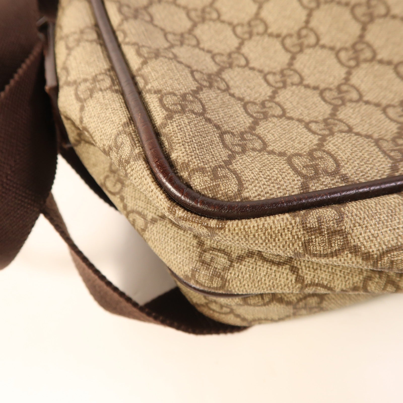 Gucci GG SHW Shoulder Bag - Brown, PVC Coated Canvas
