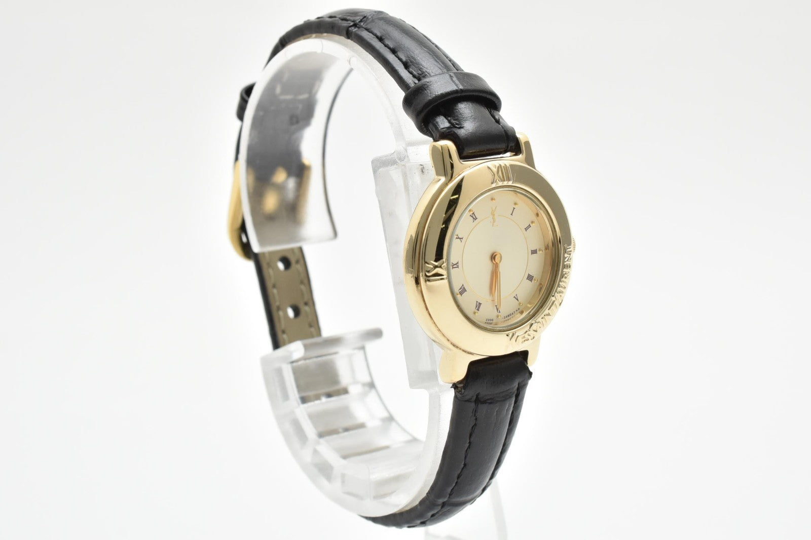 Yves Saint Laurent 2200-229789 Watch - White, Gold Quartz