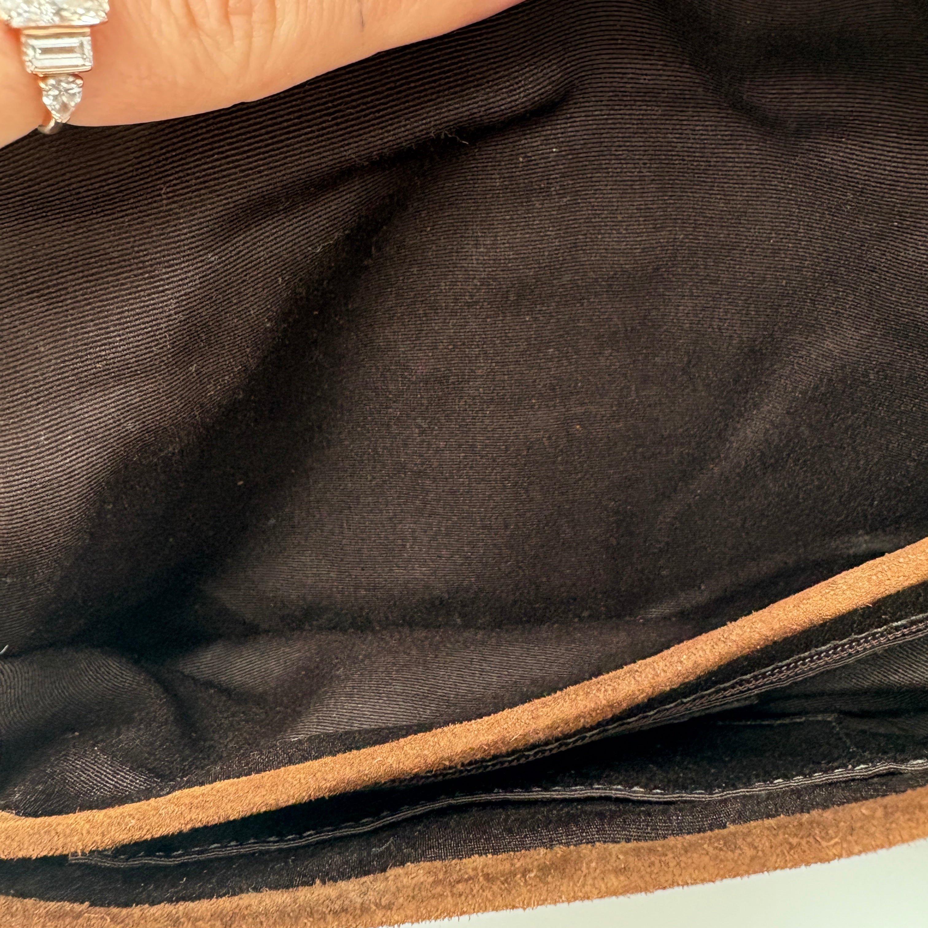COACH SIGNATURE SUEDE BAG