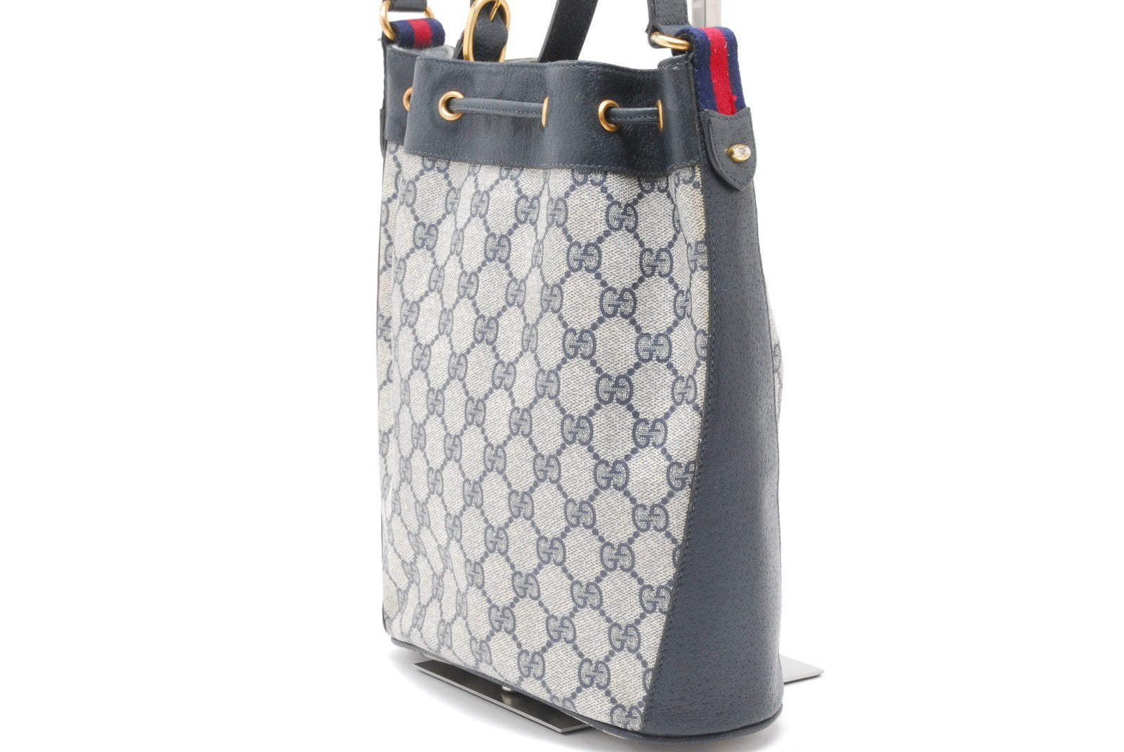 Gucci Sherry Line GG Shoulder Bag - Navy, Leather