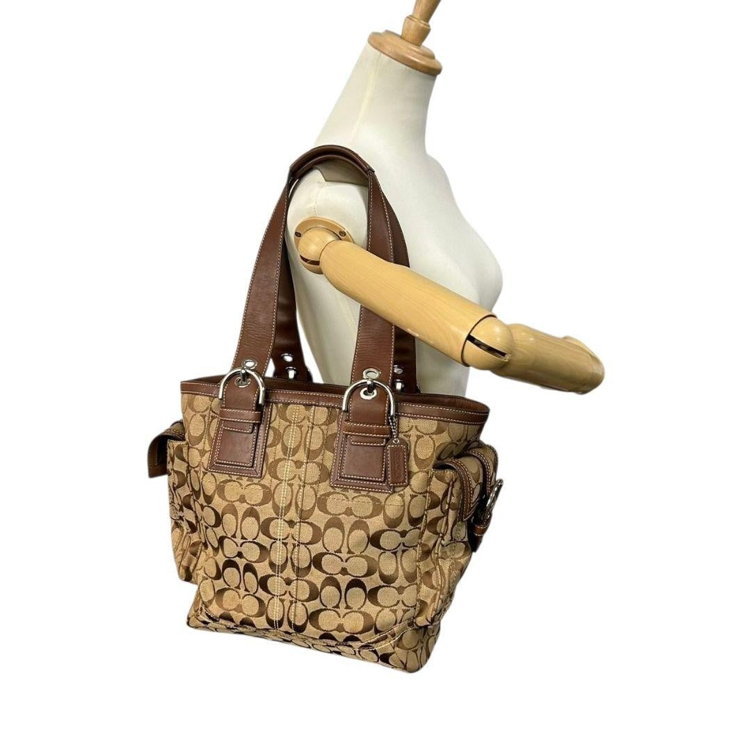 Coach Tote Bag - Brown, Canvas