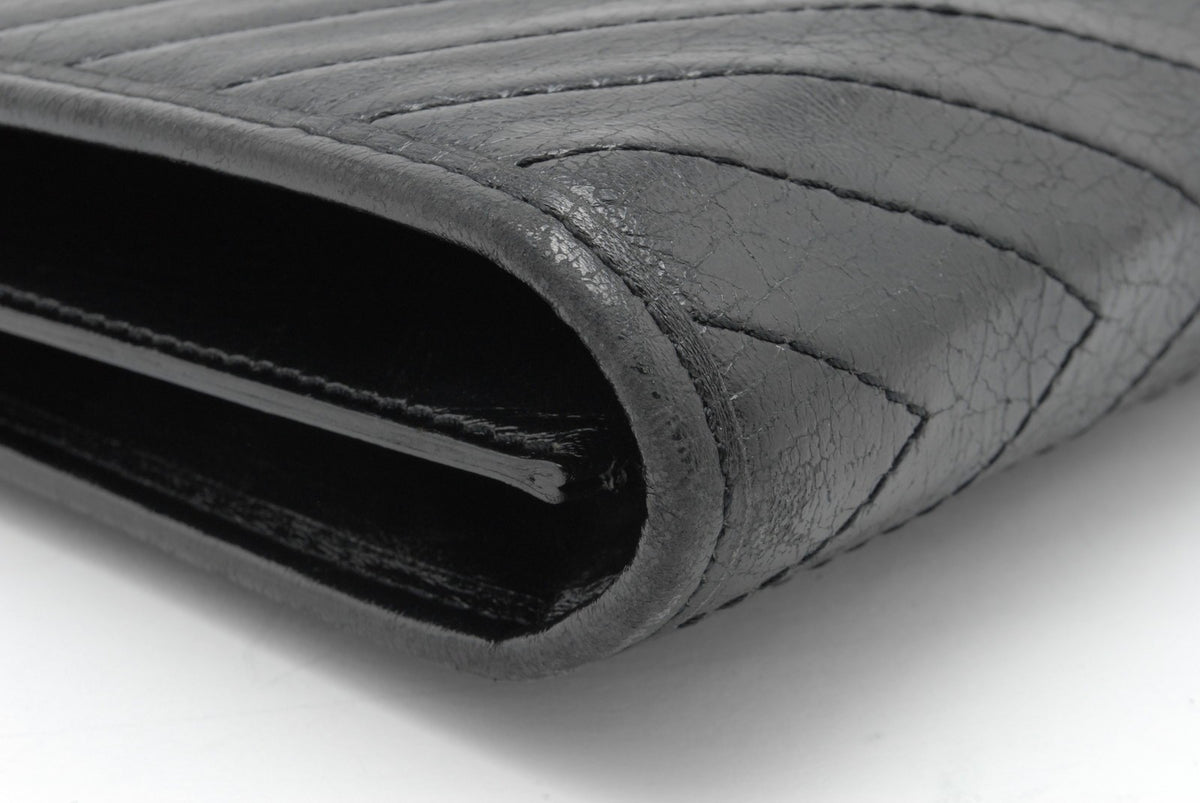 Saint Laurent Yves Saint Laurent Clutch Bag - Black, Leather