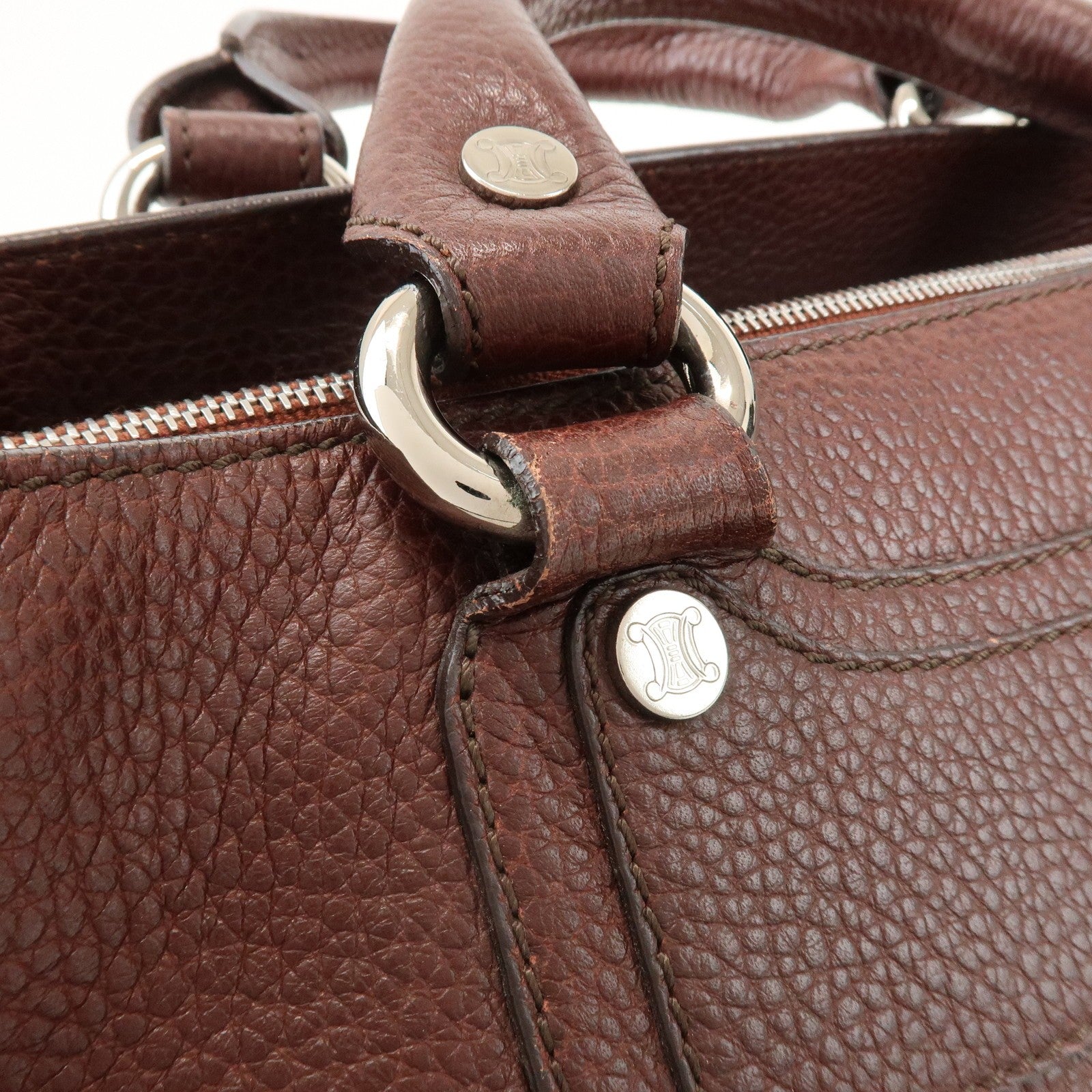 Celine Boogie Handbag - Brown, Leather