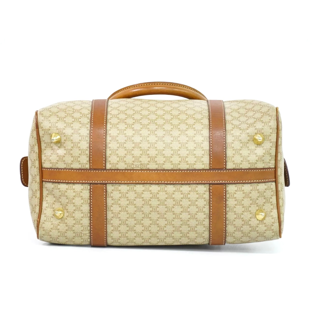 Macadam PVC Boston Handbag Beige