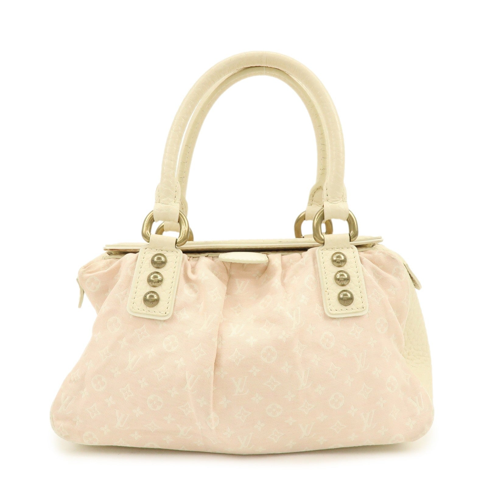 Louis Vuitton Monogram Mini Lin Trapez PM Handbag - Rose, Canvas