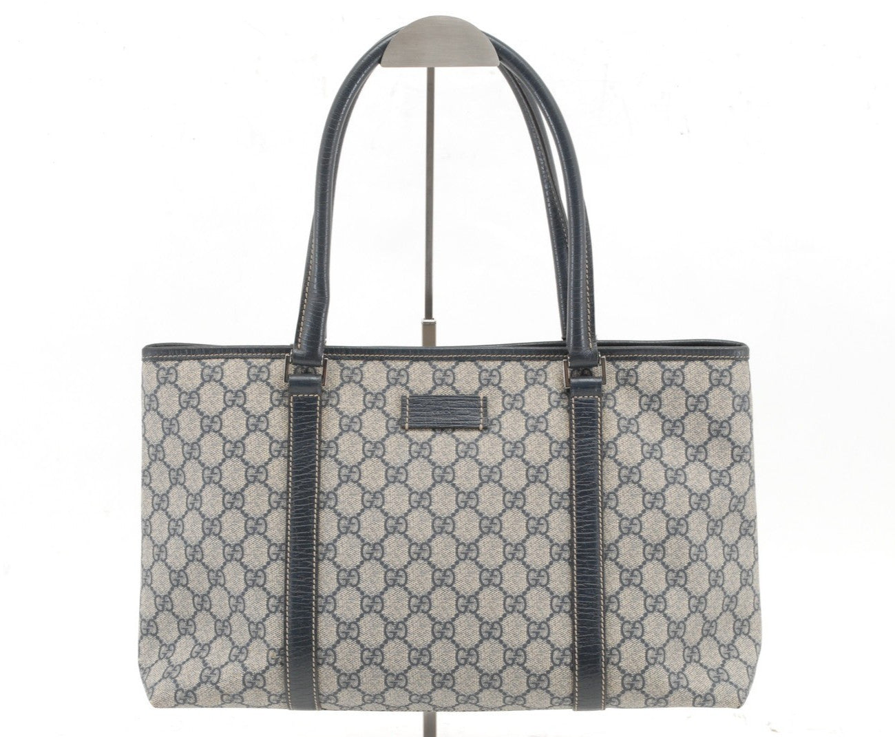Gucci GG Supreme Tote Bag - Navy, PVC Leather
