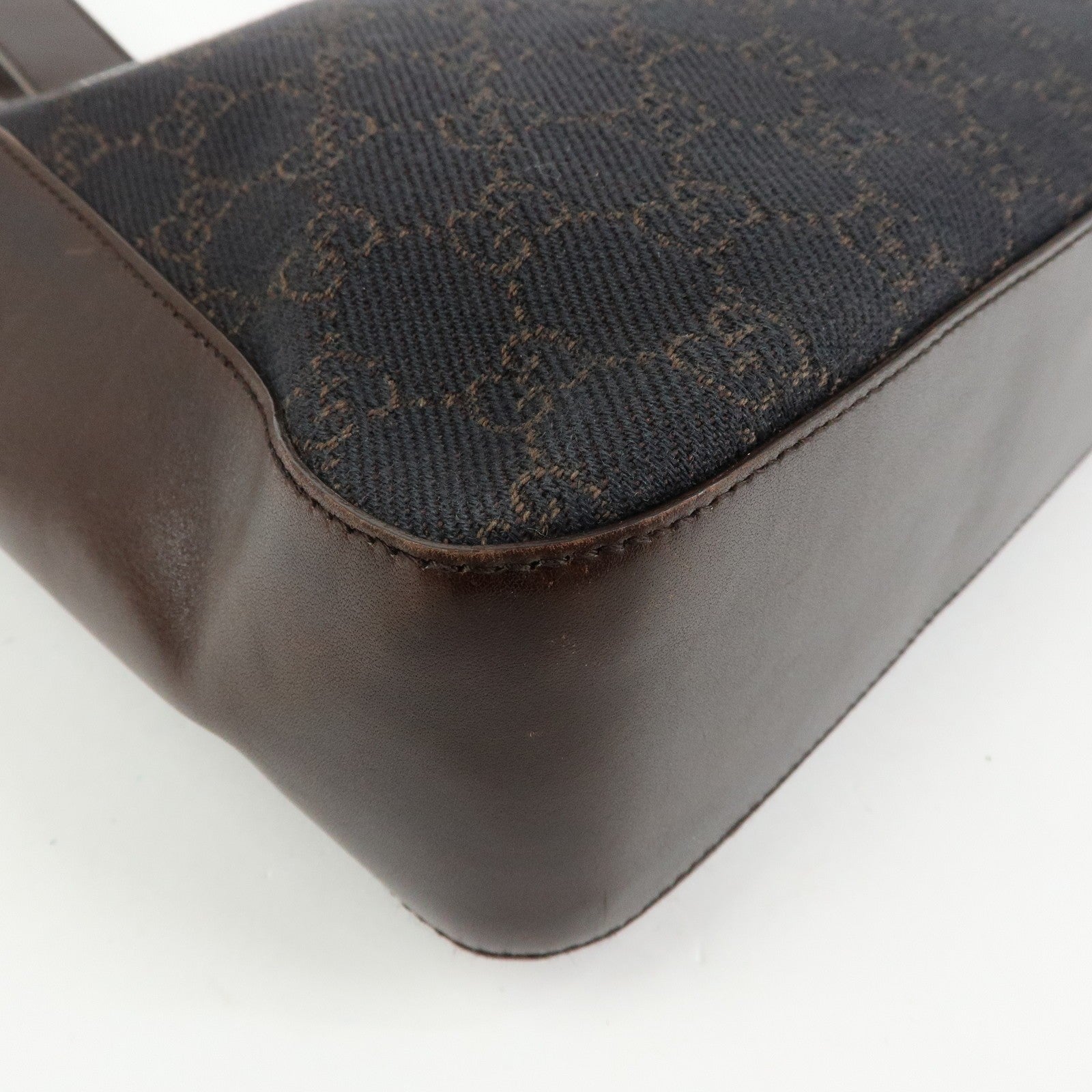 Gucci Hand Bag - Dark Brown, Canvas Leather
