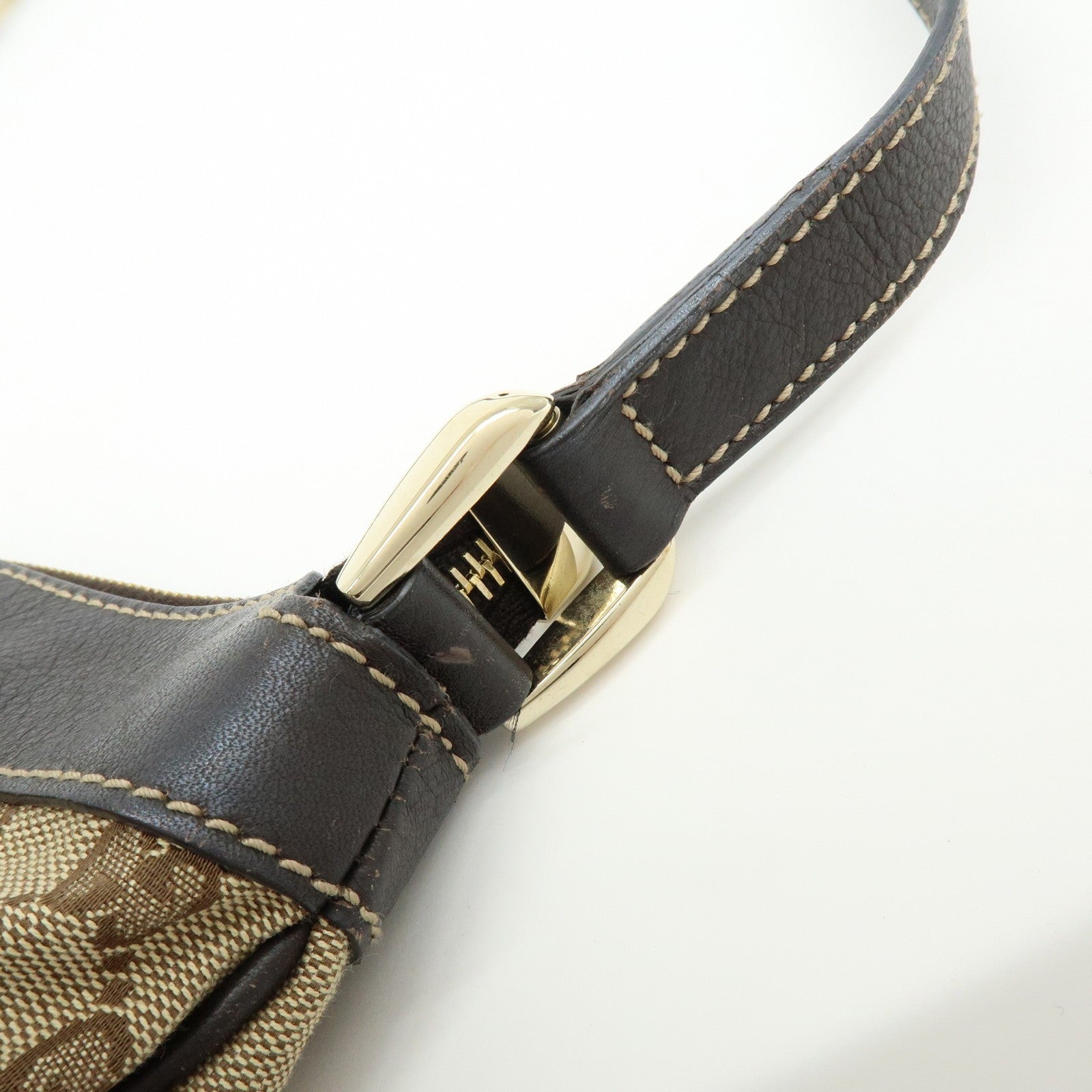 Gucci 203257 Shoulder Crossbody Bag - Brown, GG Canvas, Leather