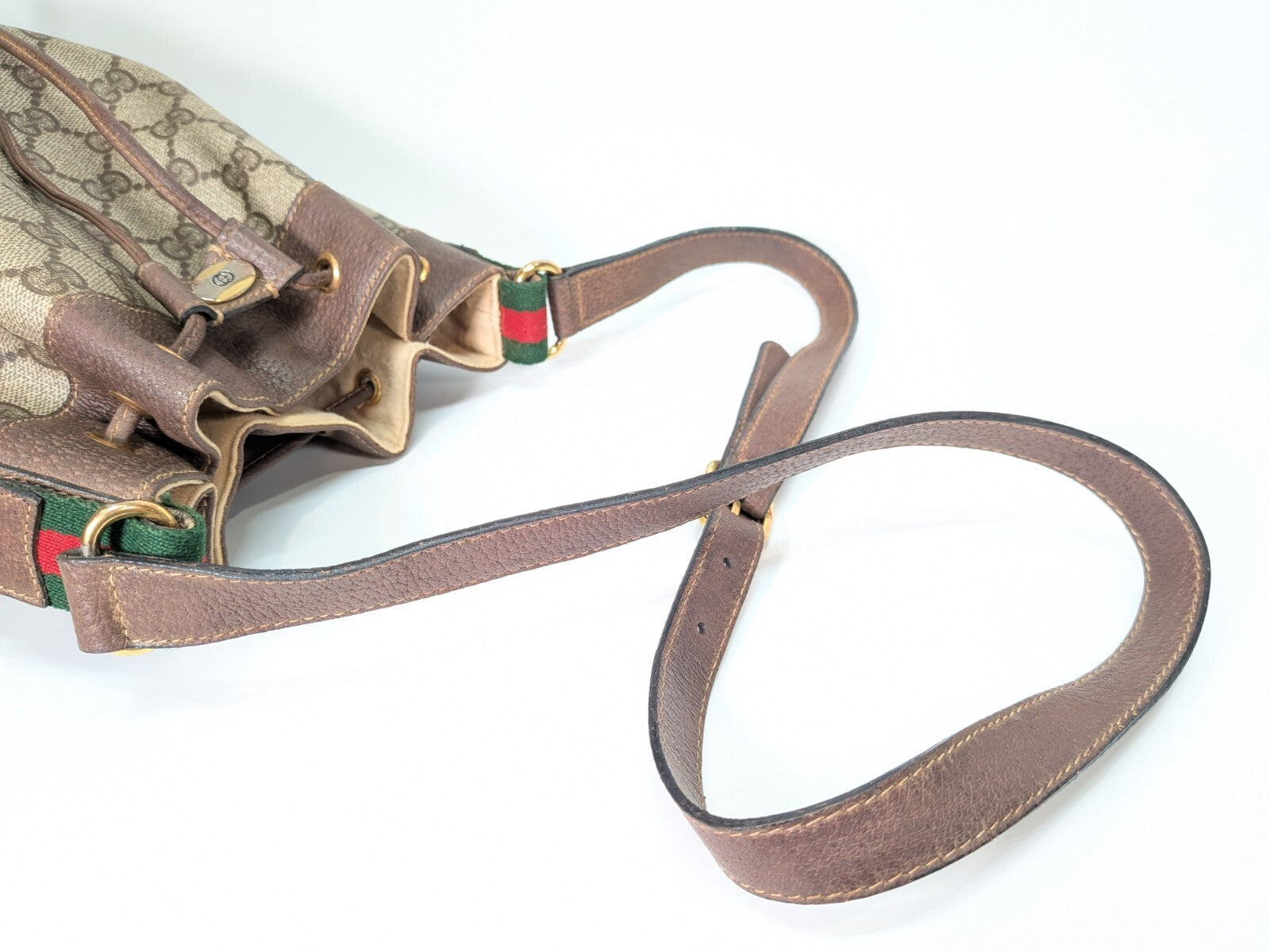 Gucci Sherry Shoulder Bag - Brown, PVC