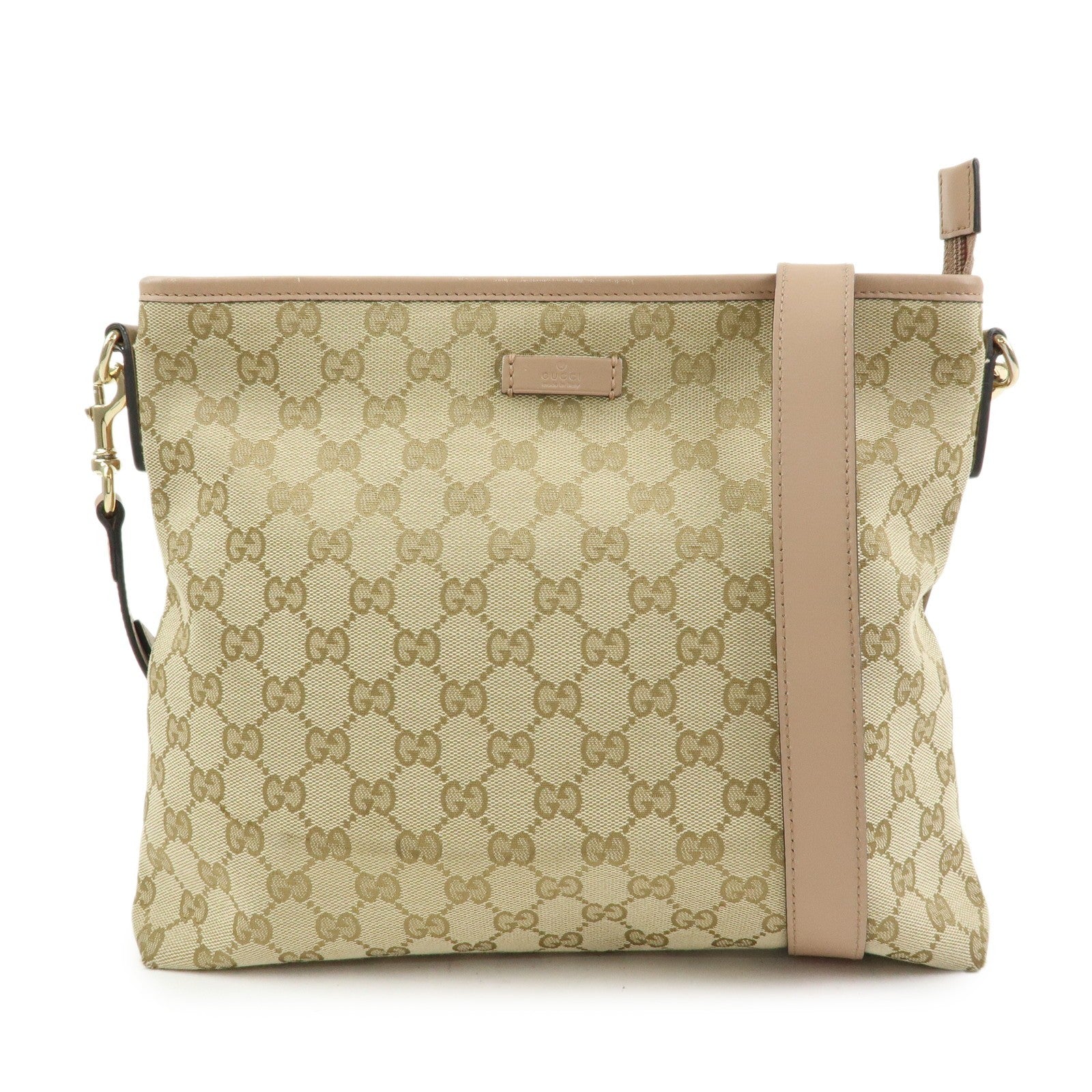 Gucci Shoulder Crossbody Bag - Beige Pink, GG Canvas Leather