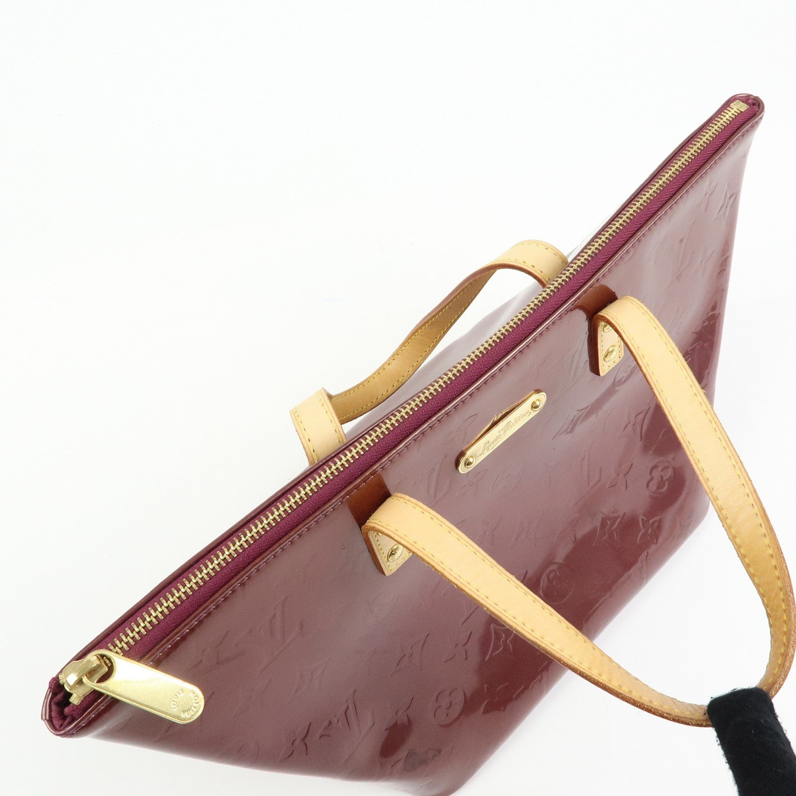 Louis Vuitton Monogram Vernis Bellevue PM Hand Bag Violet