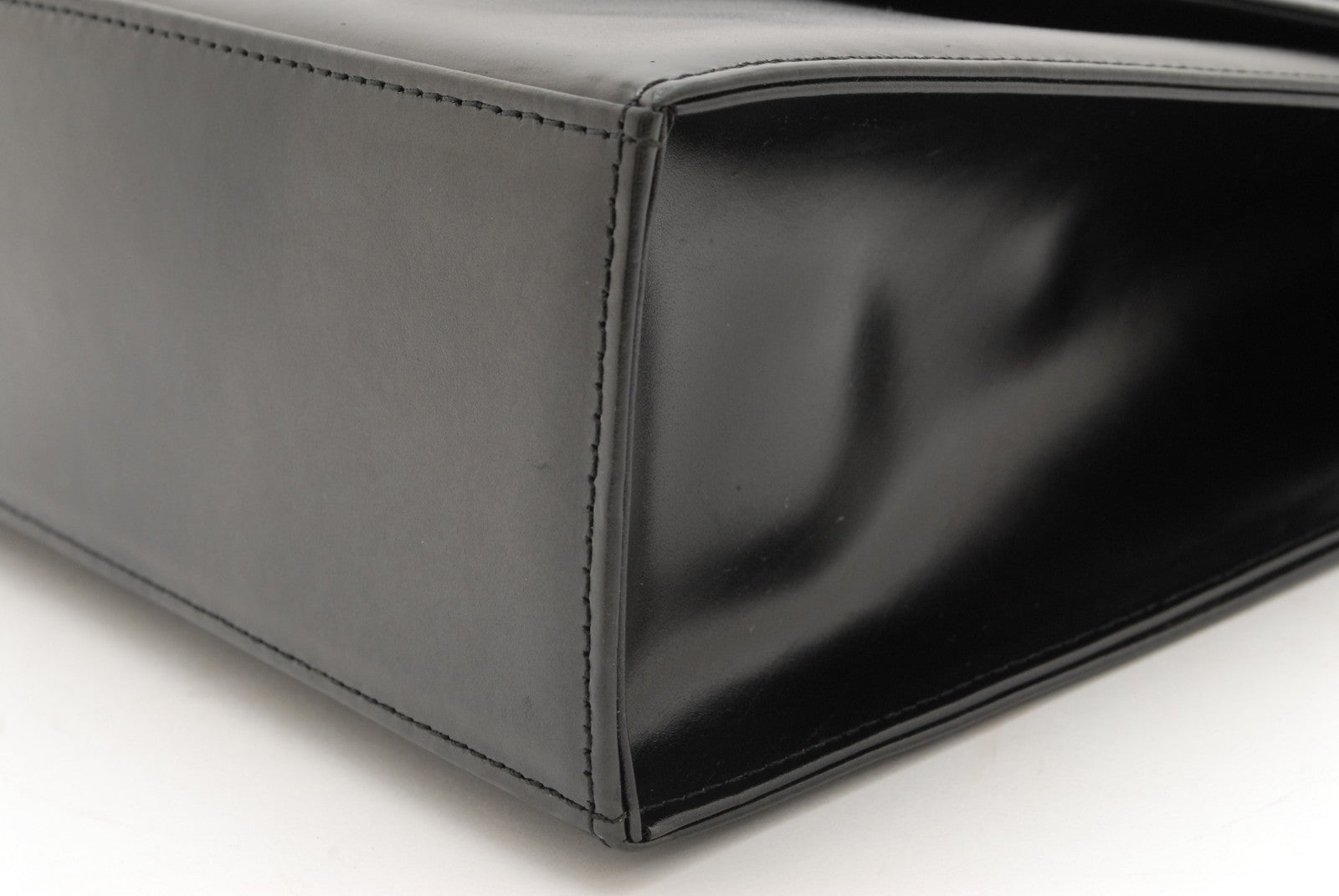 Saint Laurent Vintage Top Handle Handbag - Black, Leather