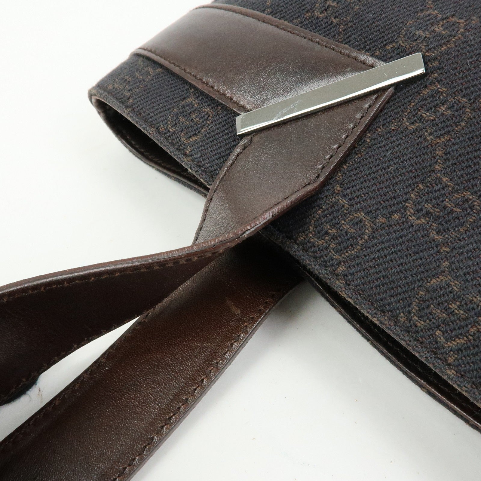 Gucci Hand Bag - Dark Brown, Canvas Leather