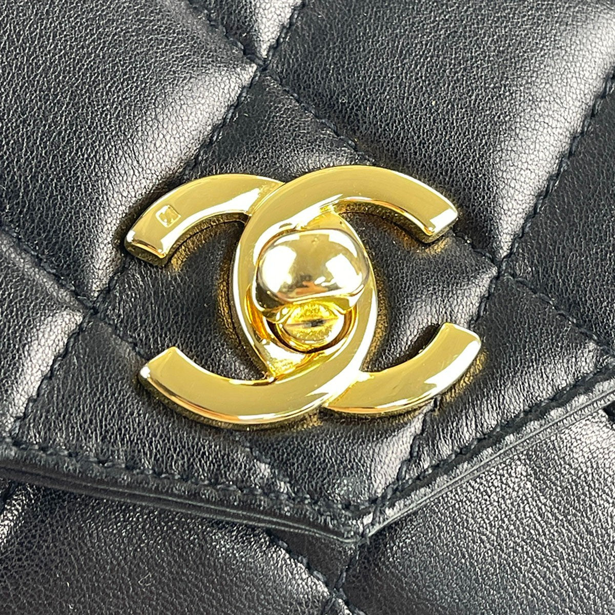 CHANEL Matelasse Waist Bag - Black, Lambskin Leather