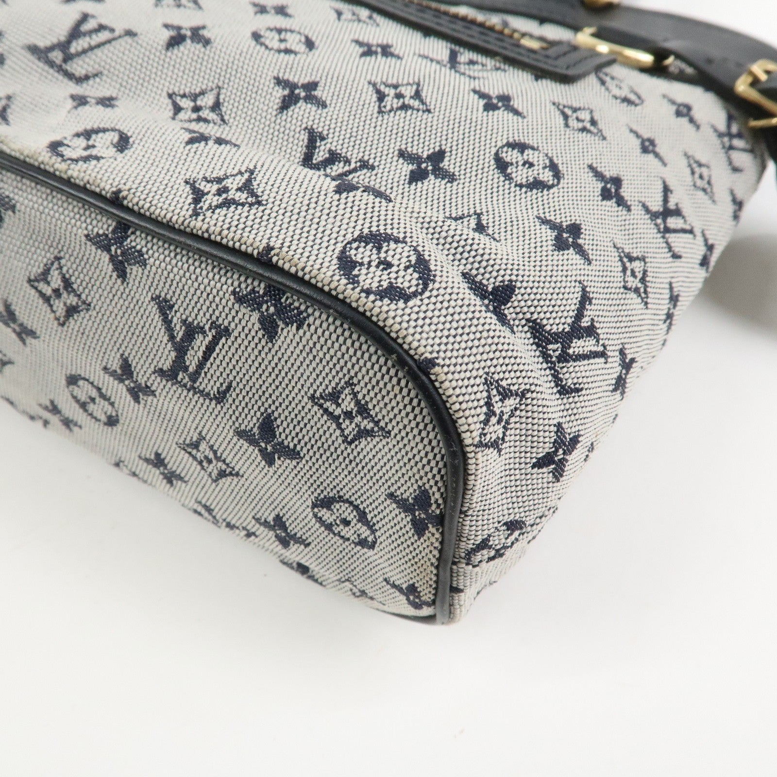 Louis Vuitton Monogram Mini Lin Lucille PM Hand Bag - Blue, Monogram Mini Canvas