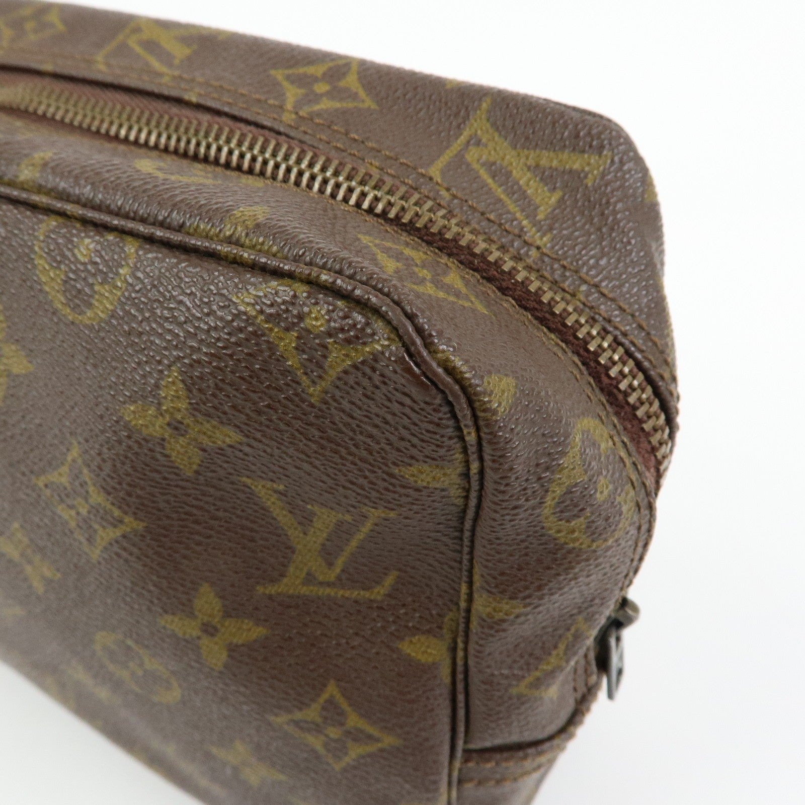 Louis Vuitton Trousse Toilette 28 Monogram Clutch - Brown, Leather