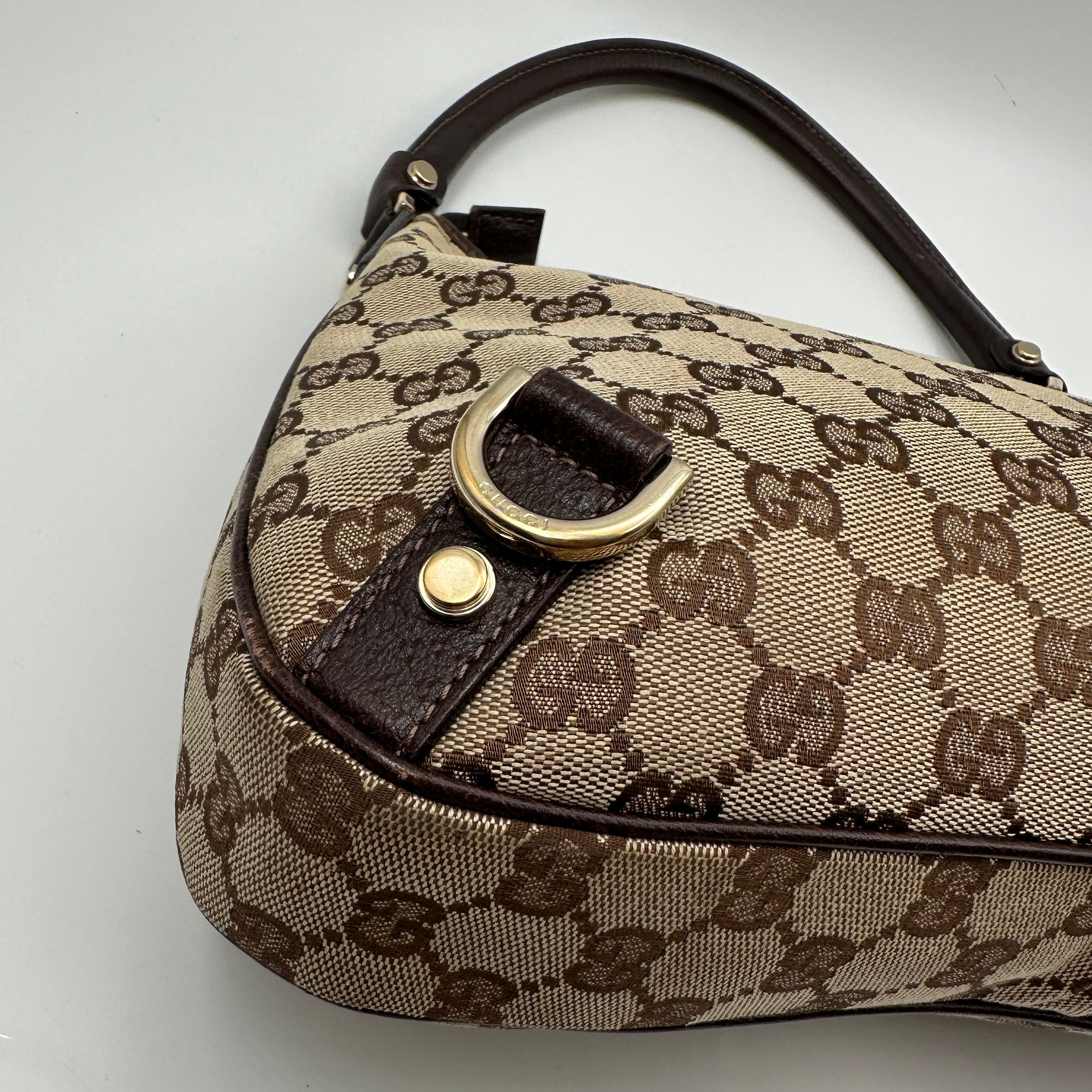 GG Monogram Abbey D-Ring Hobo Small Shoulder Bag