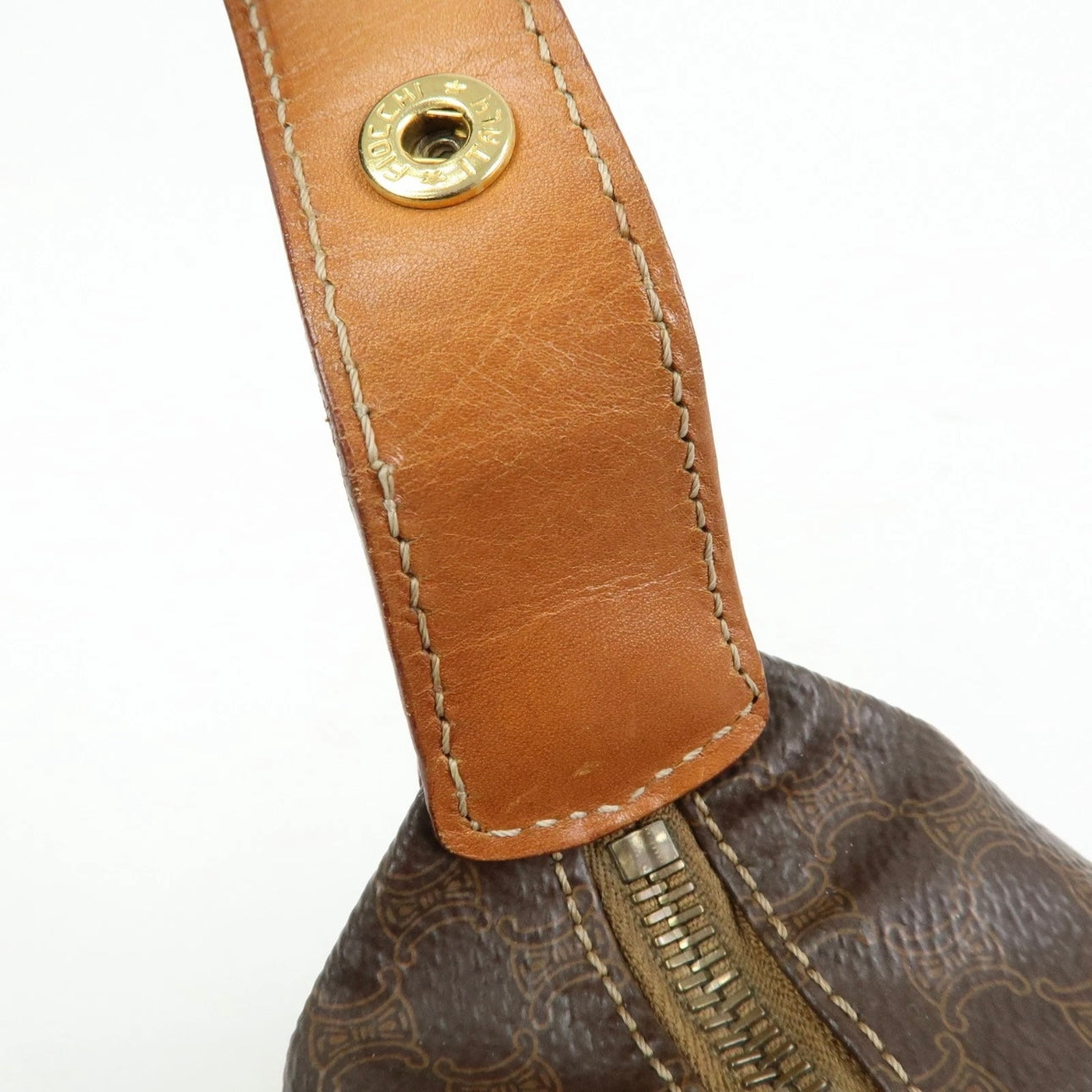 Celine Macadam Handbag Pochette - Brown, PVC