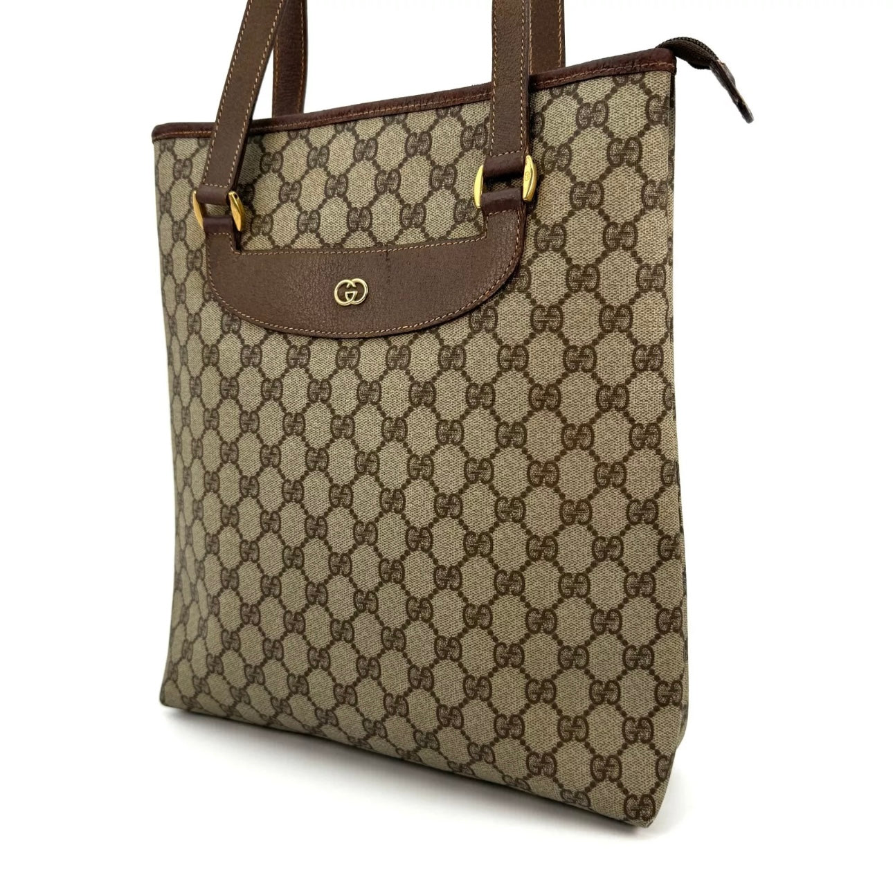 Gucci Tote Bag Sherry Line Supreme Brown