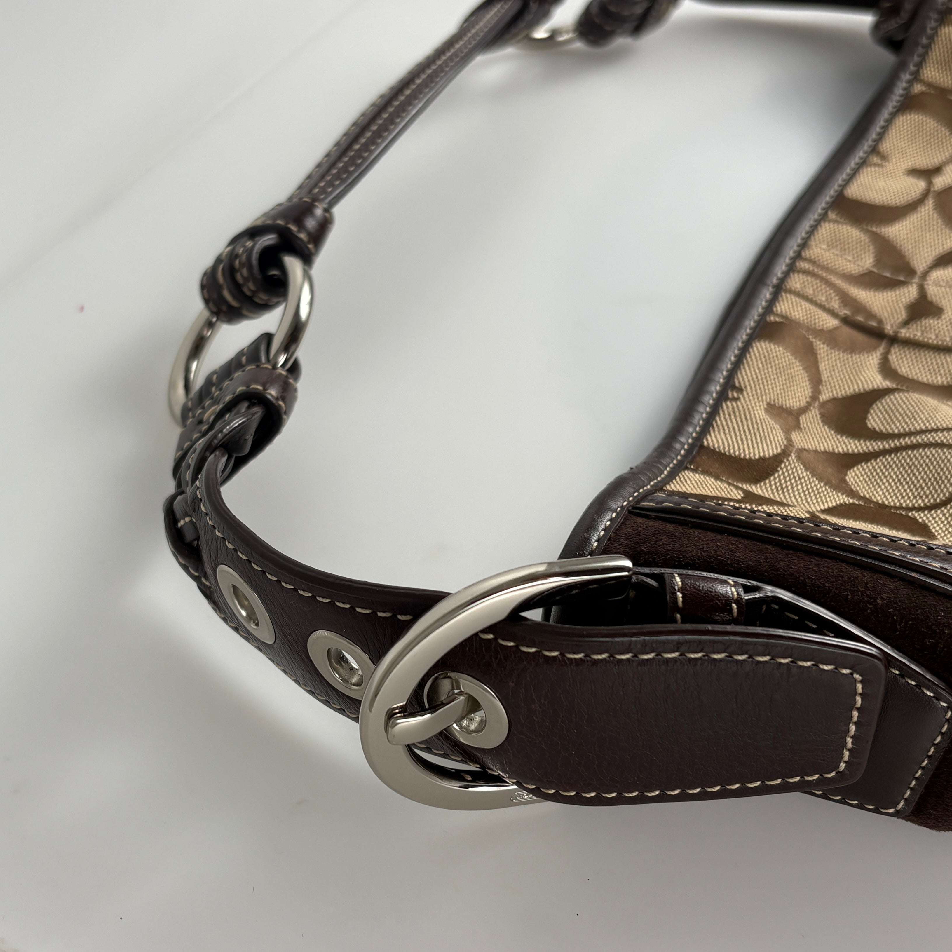 Coach Signature Brown Shoulder Bag