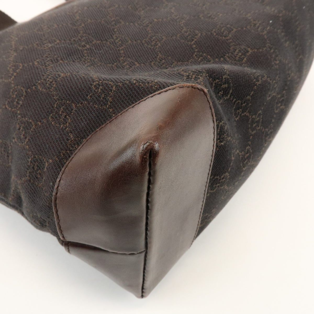 Gucci Tote Bag - Dark Brown, GG Canvas, Leather