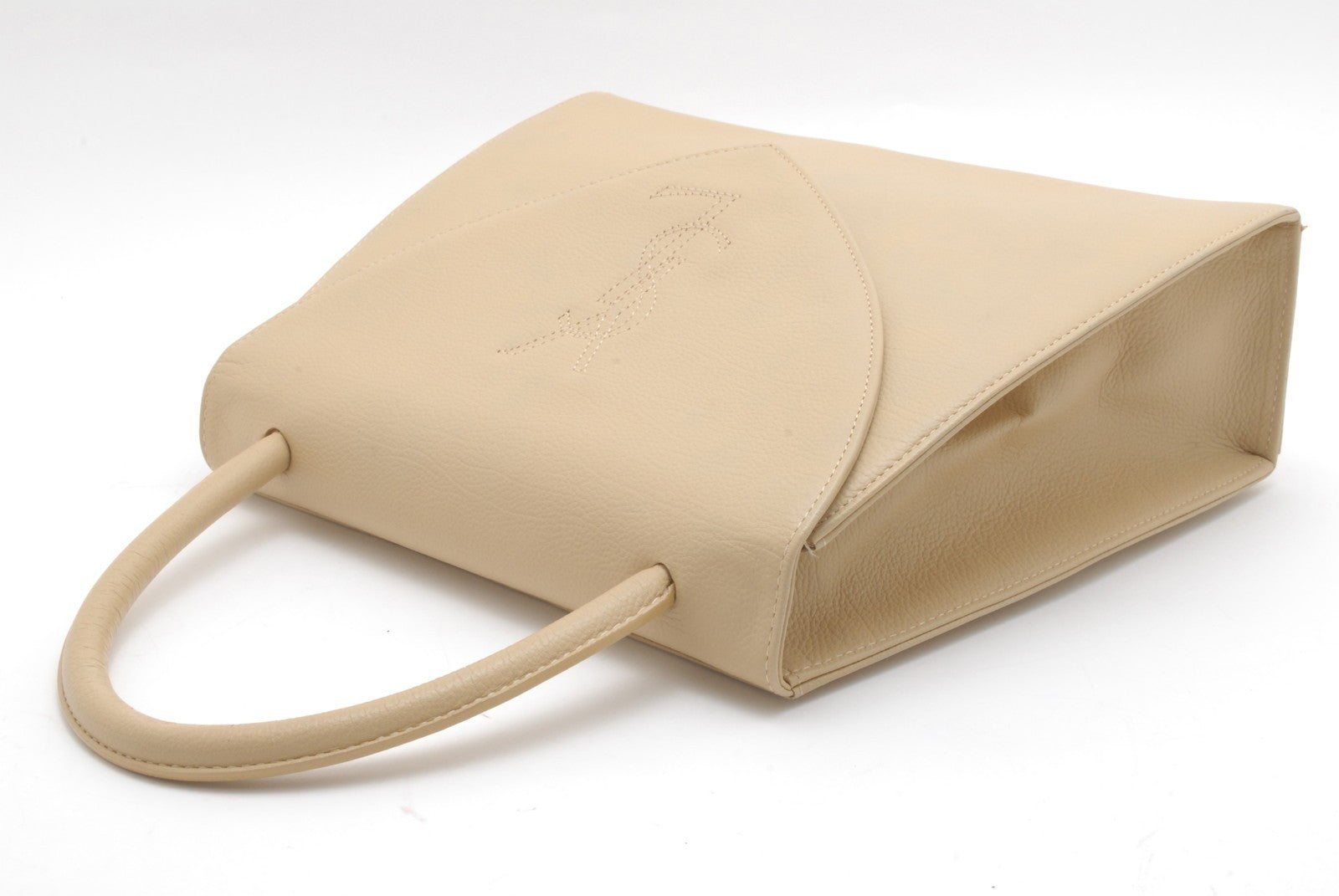 Yves Saint Laurent YSL Hand Bag - Ivory, Leather