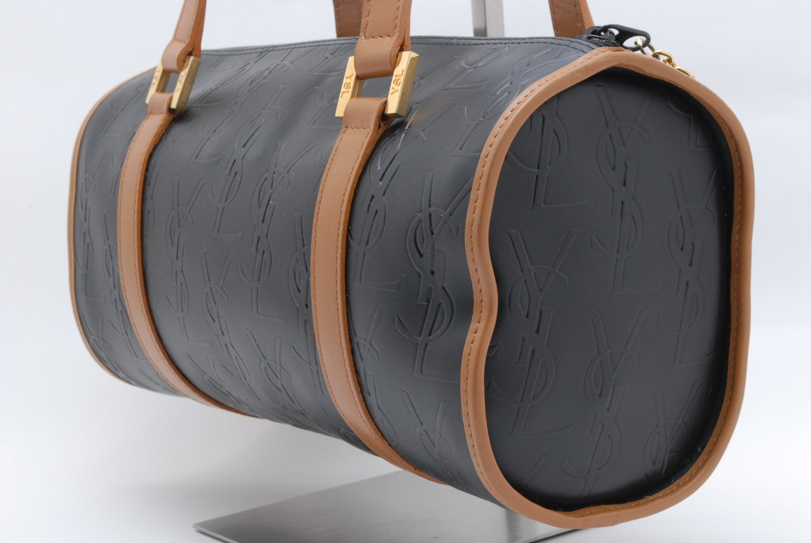Saint Laurent Cassandra Boston Bag - Black, Leather