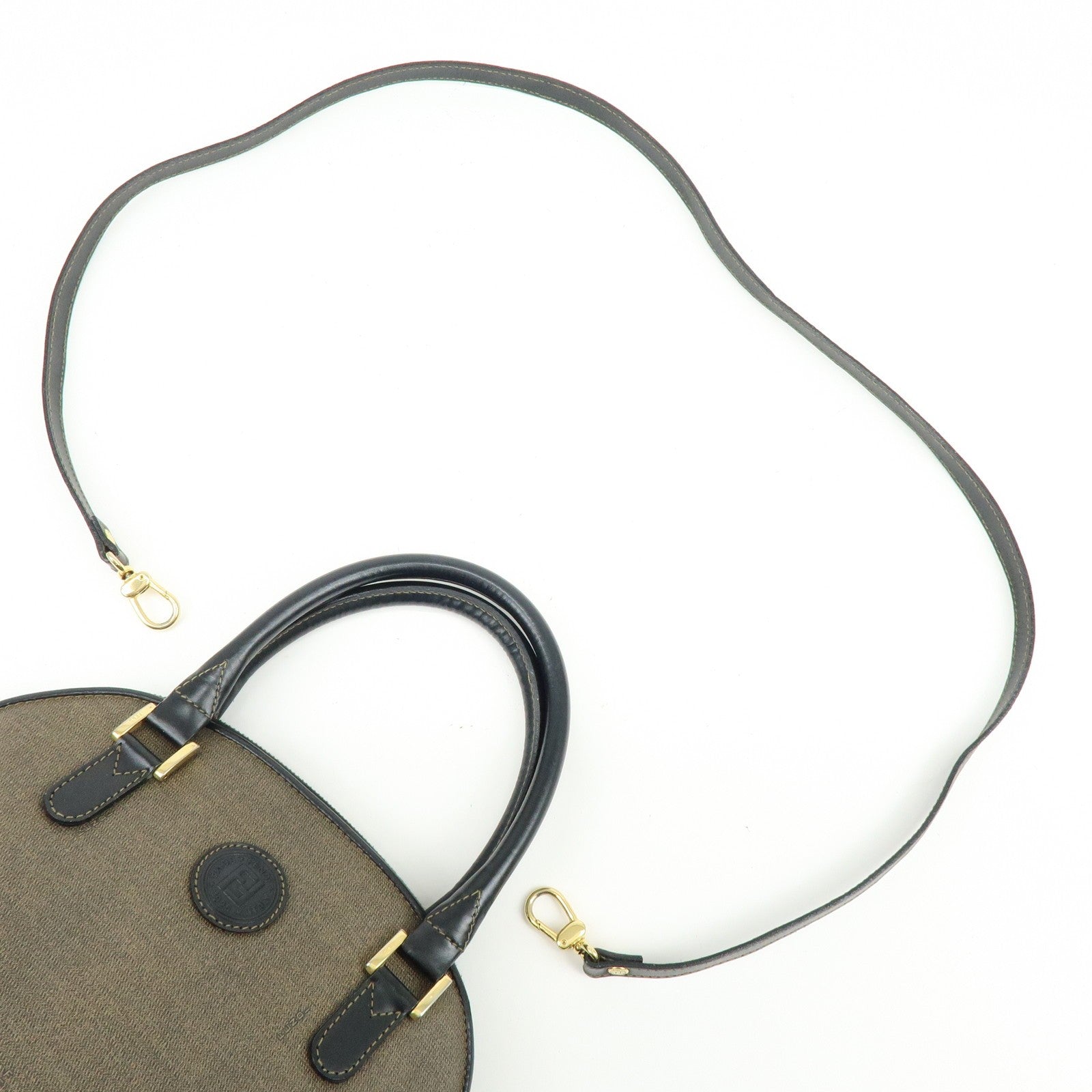 Fendi 2Way Bag Handbag - Brown, Leather