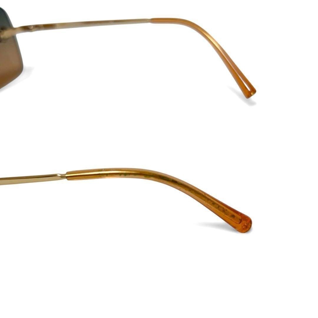 Chanel Rimless Sunglasses - Green, Orange, Gold, N/A