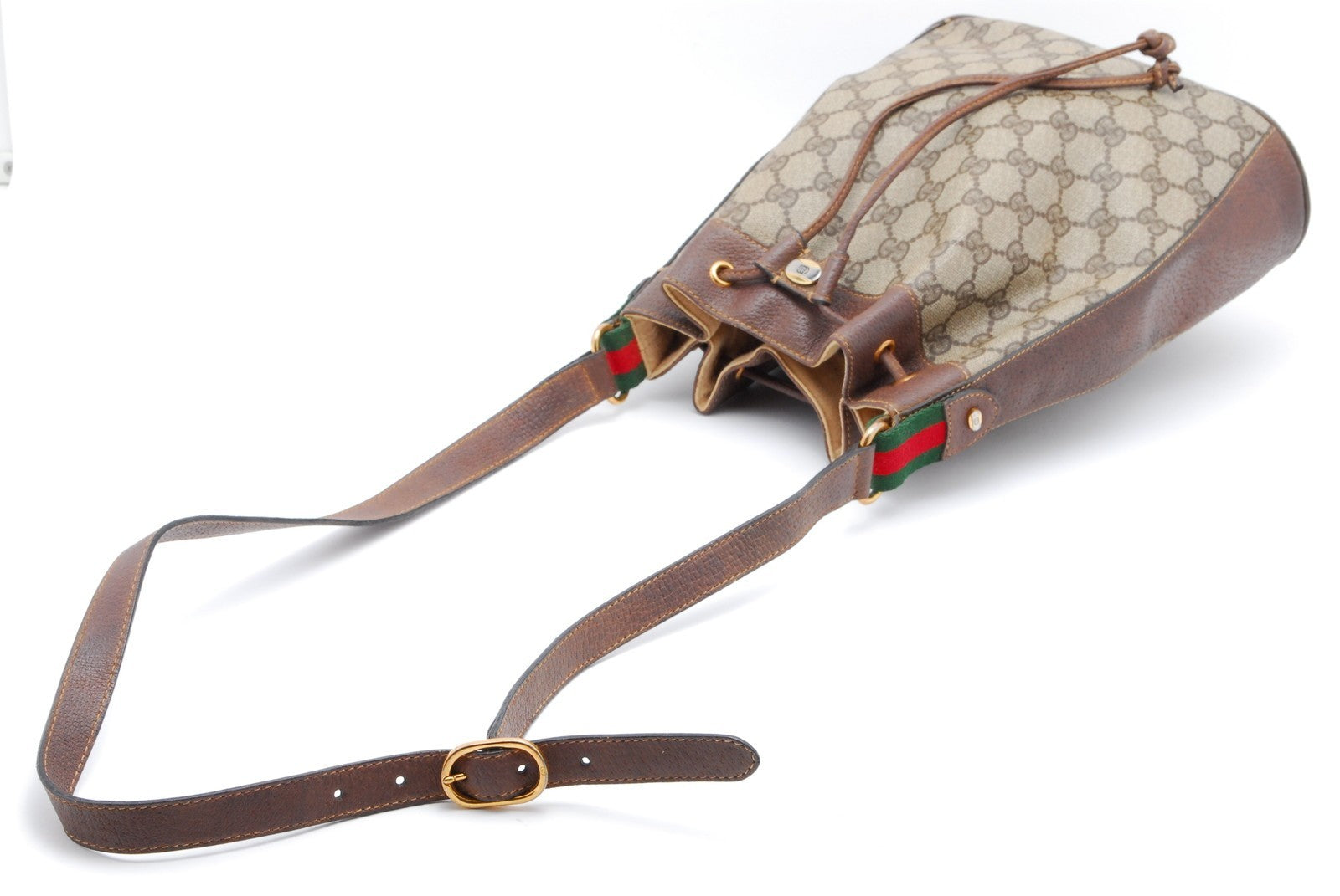 Gucci Sherry Shoulder Bag - Brown, PVC