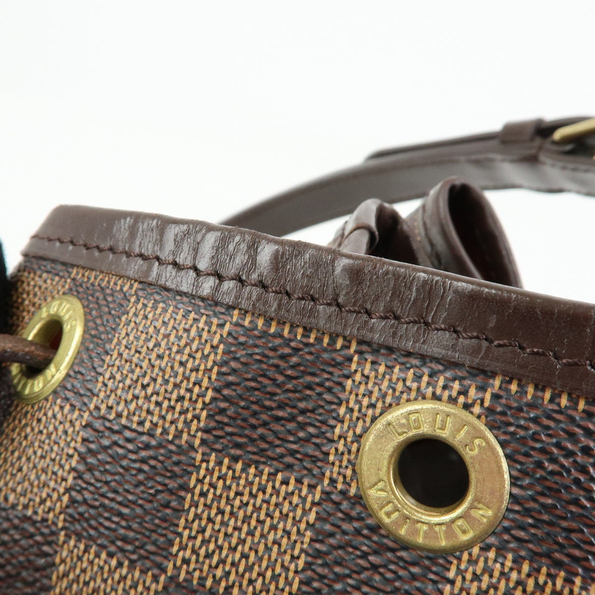 Louis Vuitton Petit Noe Shoulder Bag - Brown, Damier Canvas, Leather