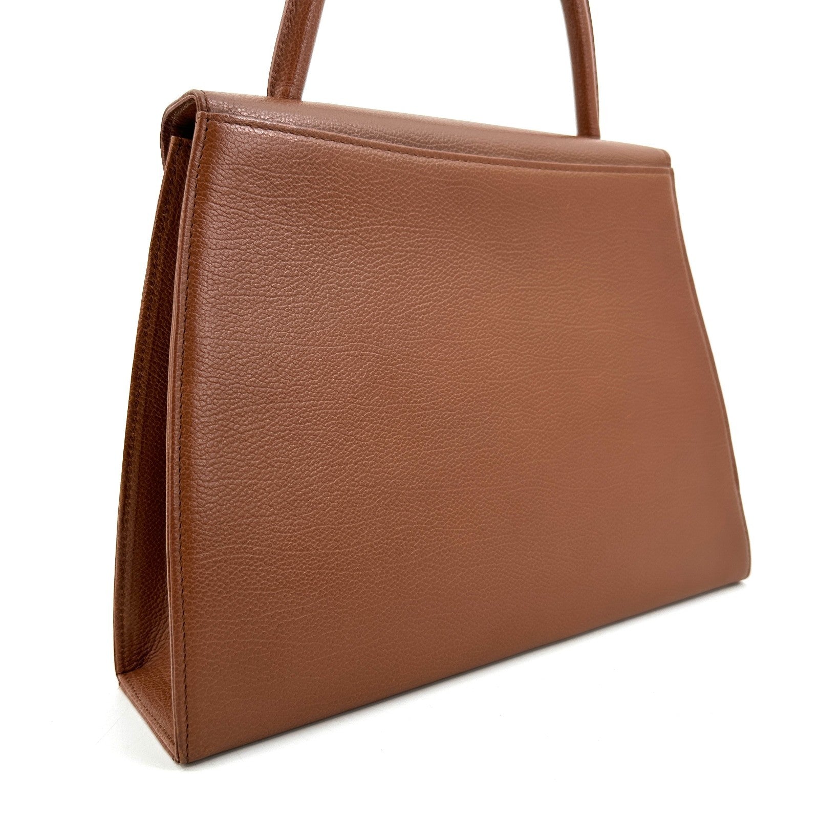 Saint Laurent Stitch Cassandra Handbag - Brown, Leather
