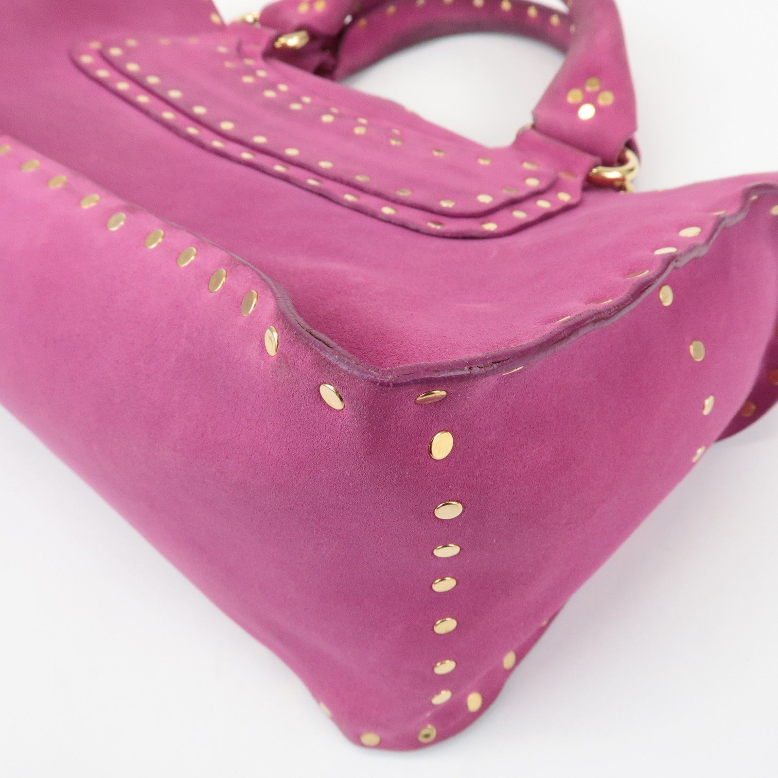 Celine Buggy Hand Bag - Pink, Suede Leather