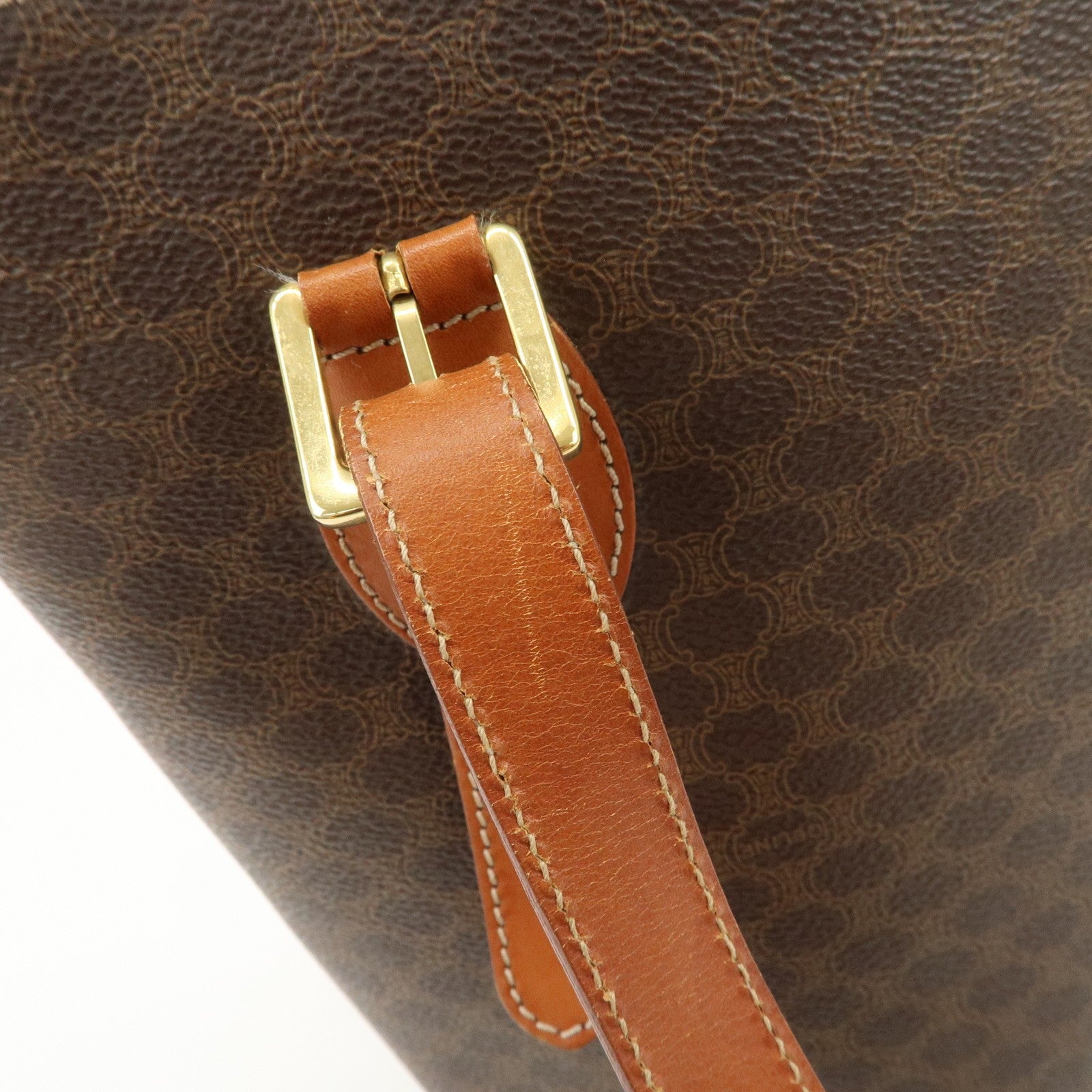 Celine Macadam Tote Bag - Brown, PVC Leather