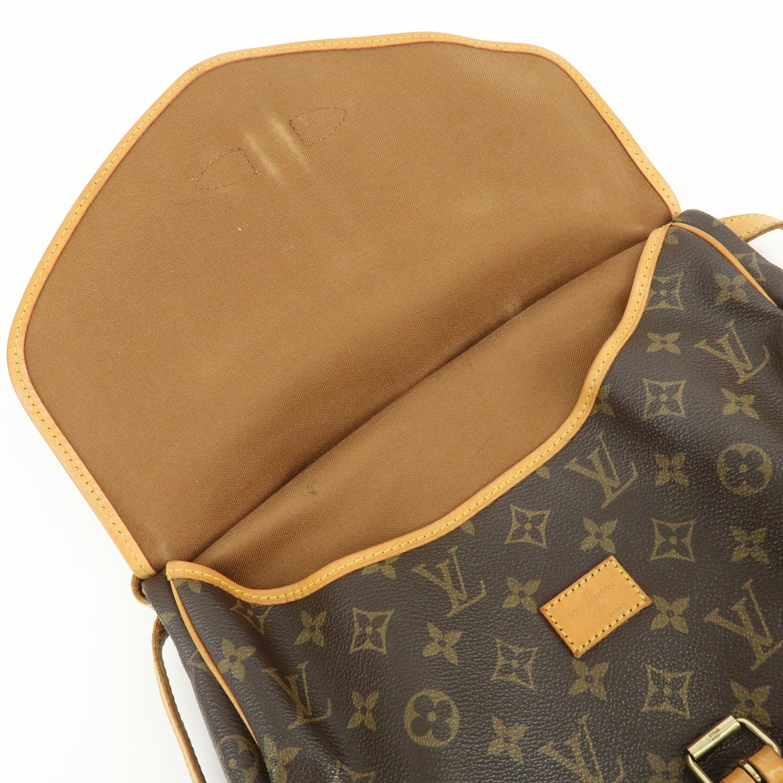 Louis Vuitton Monogram Saumur 30 Canvas Shoulder Bag Brown