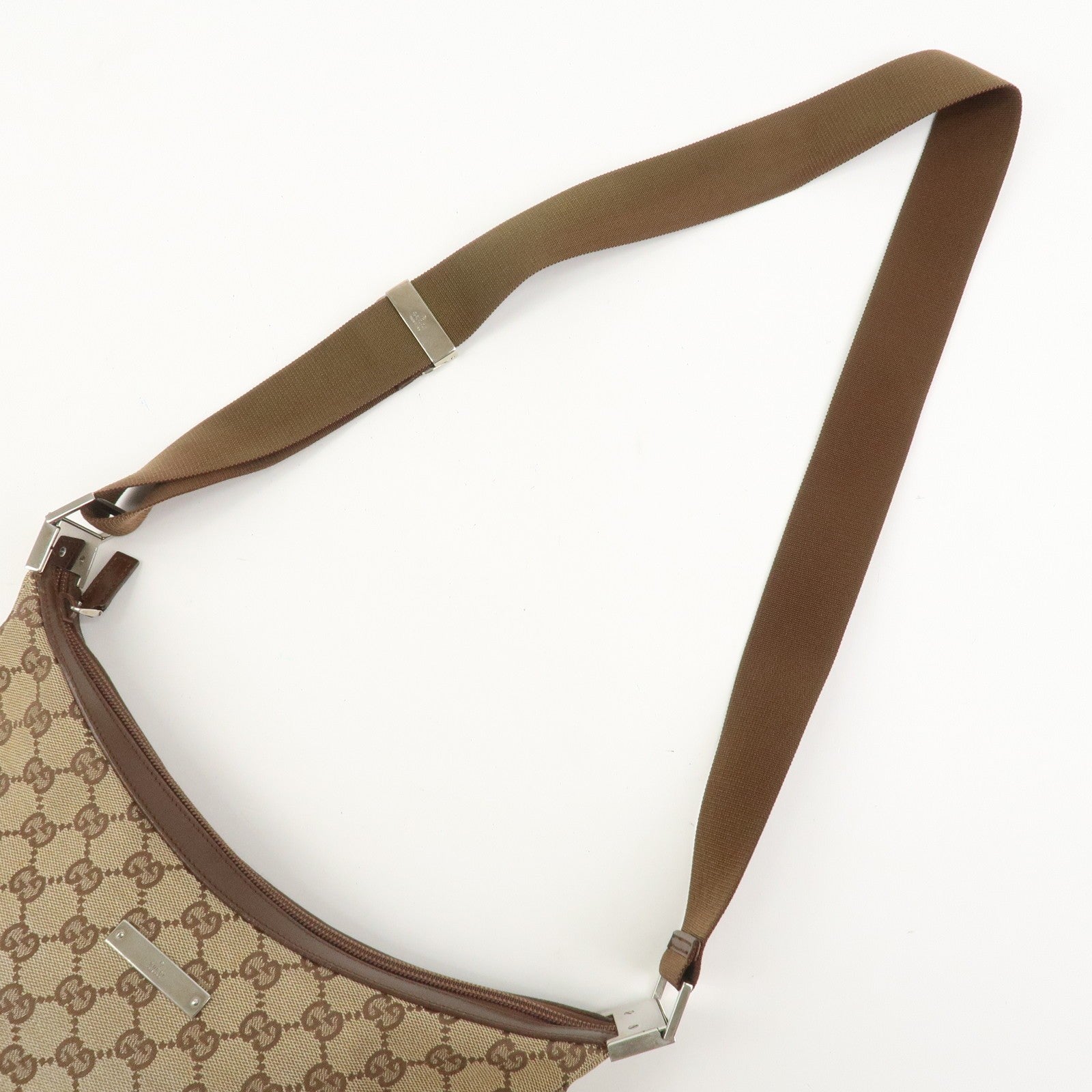 Gucci Crossbody Bag - Brown, GG Canvas, Leather