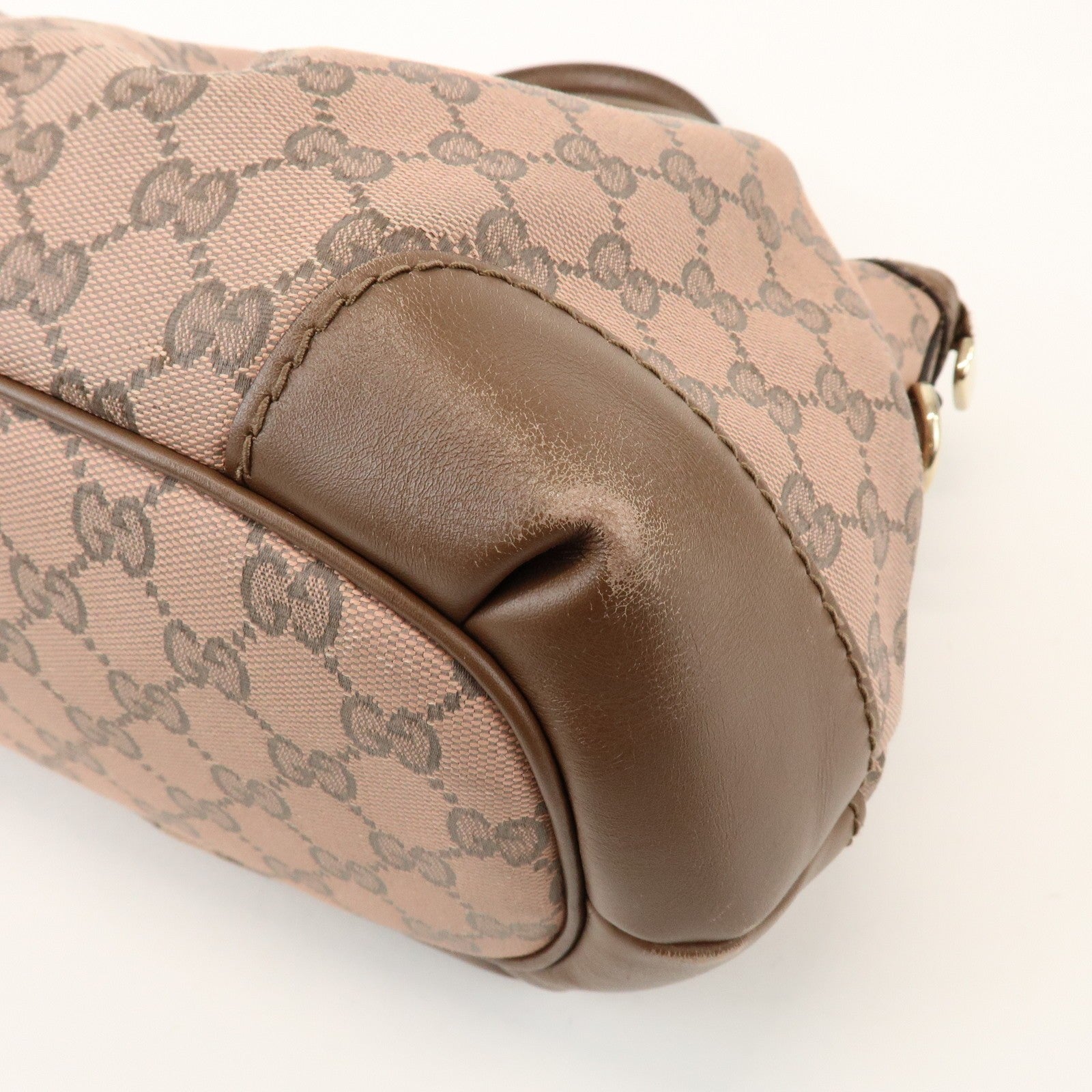 Gucci 2Way Bag - Pink, GG Canvas, Leather