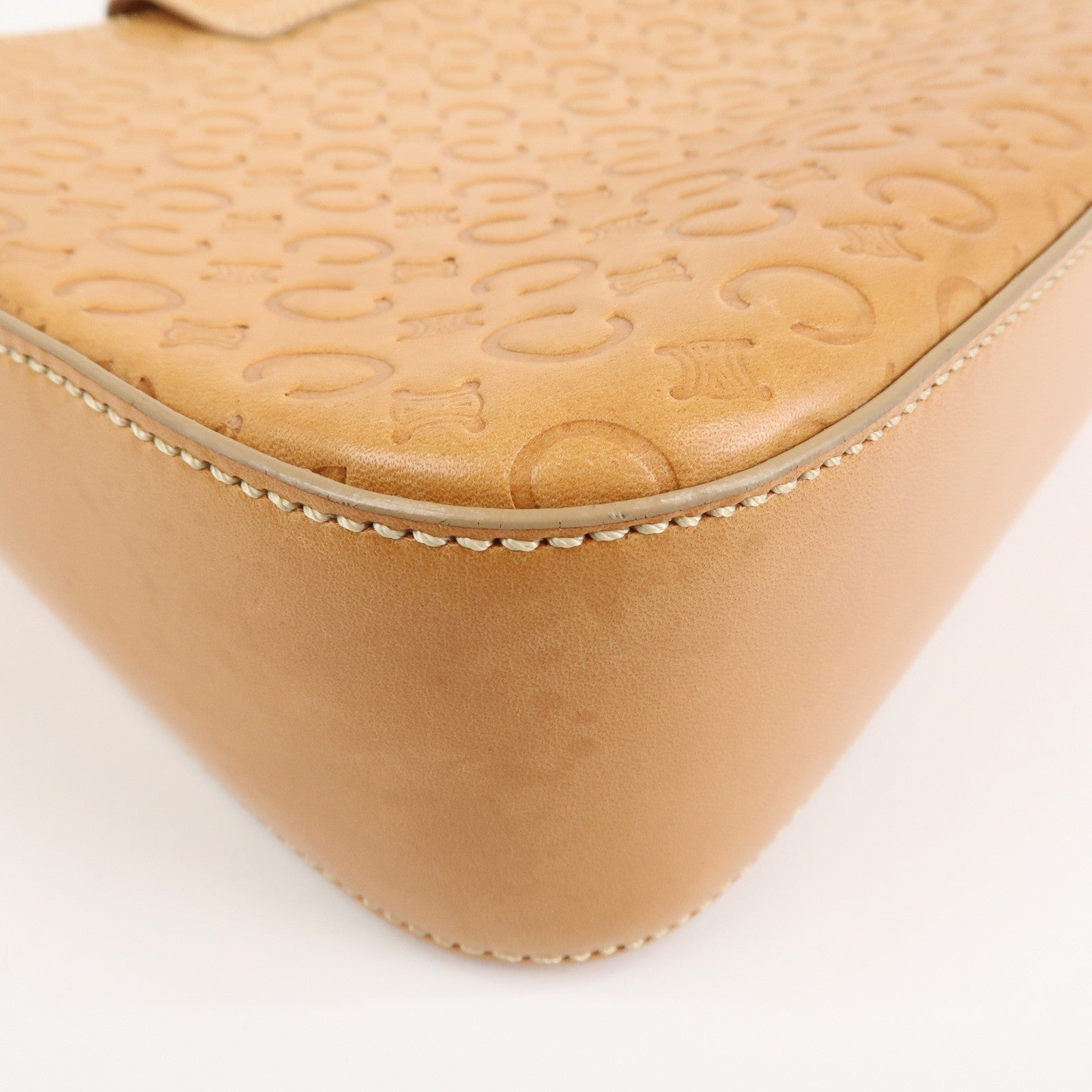 Celine C Macadam Shoulder Bag - Beige, Leather