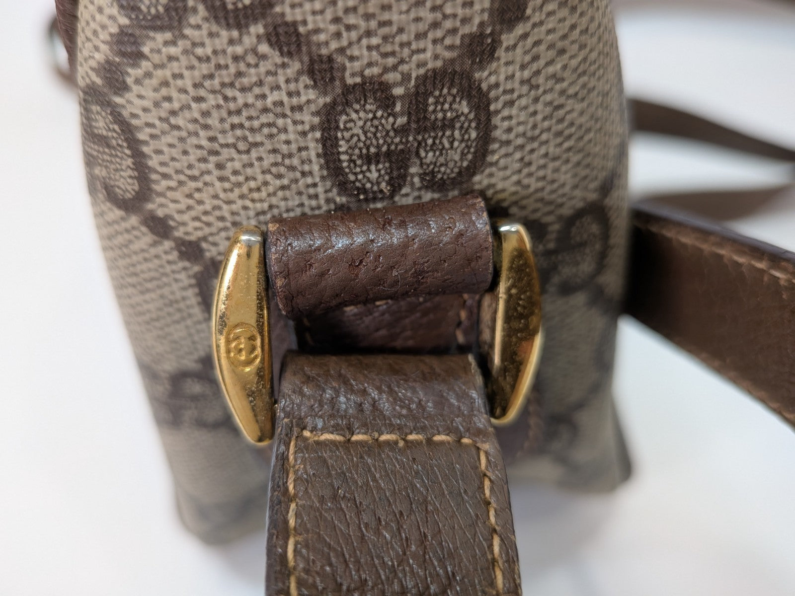 Gucci Vintage Shoulder Bag - Brown, PVC