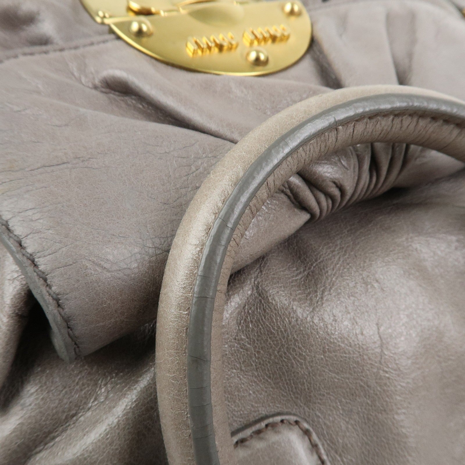 Miu Miu 2Way Bag - Gray, Leather
