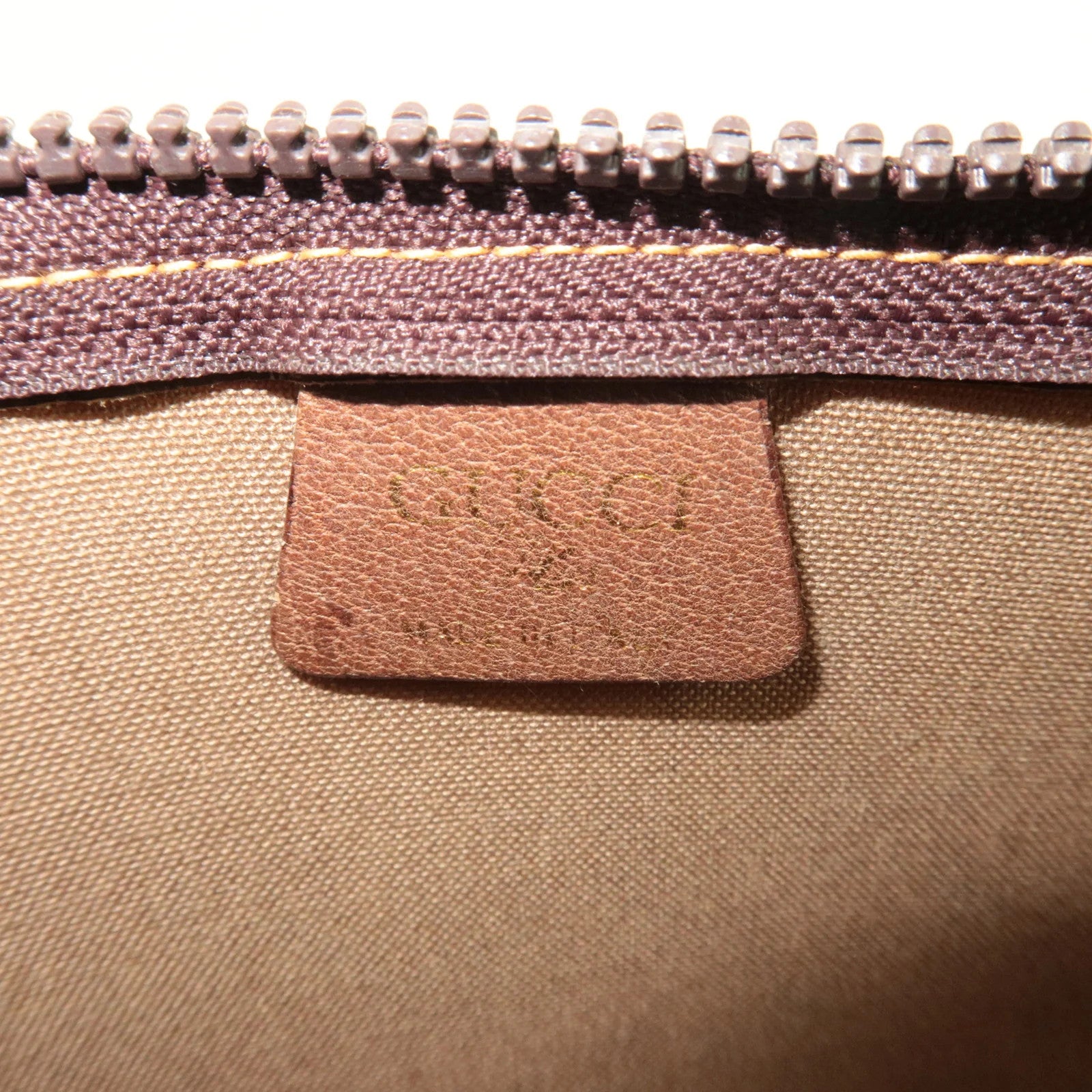 Gucci Old Gucci Clutch Bag - Beige, Brown, GG Plus Leather