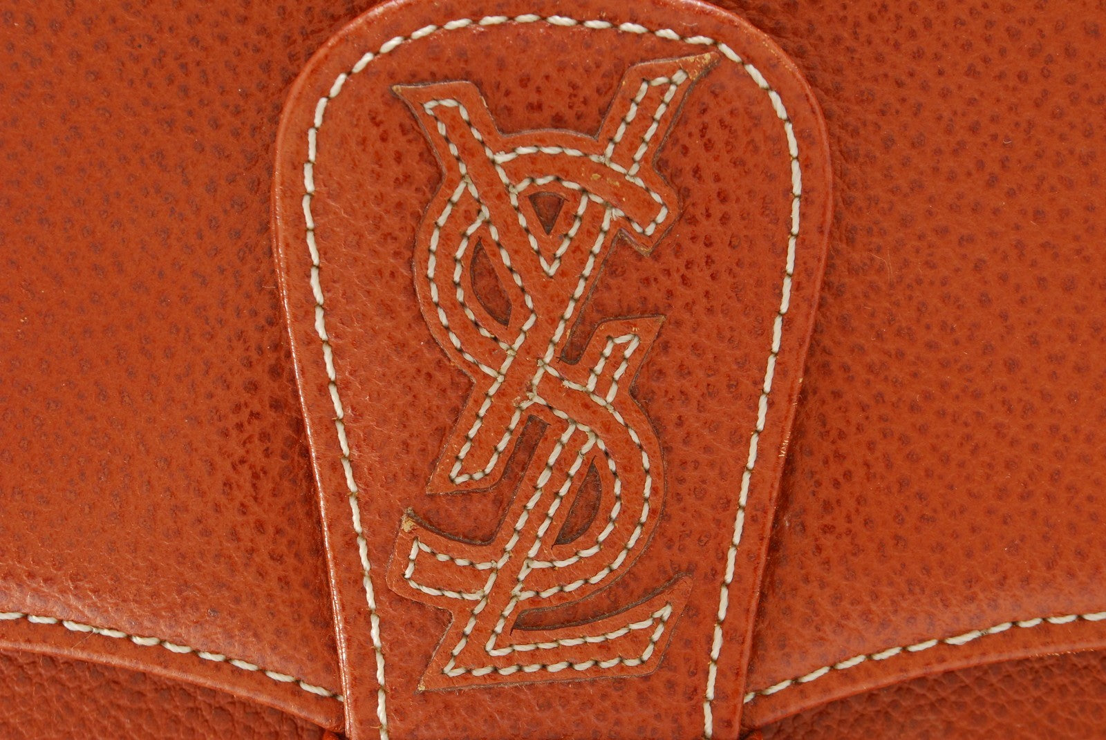 Yves Saint Laurent Shoulder Tote Stitch Bag - Brown, Leather